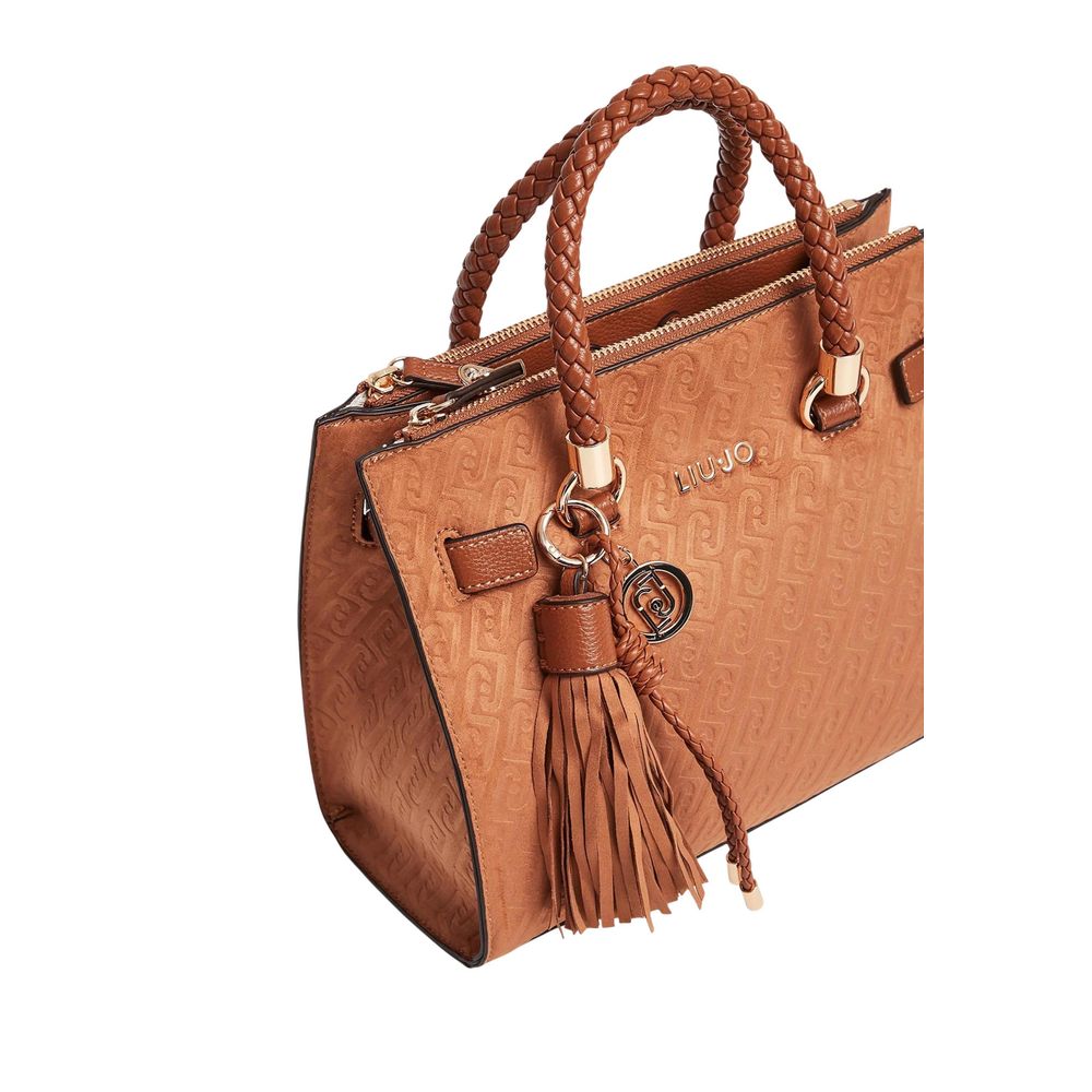 Liu Jo Beige Polyester Handbag – Timeless Luxury Accessory