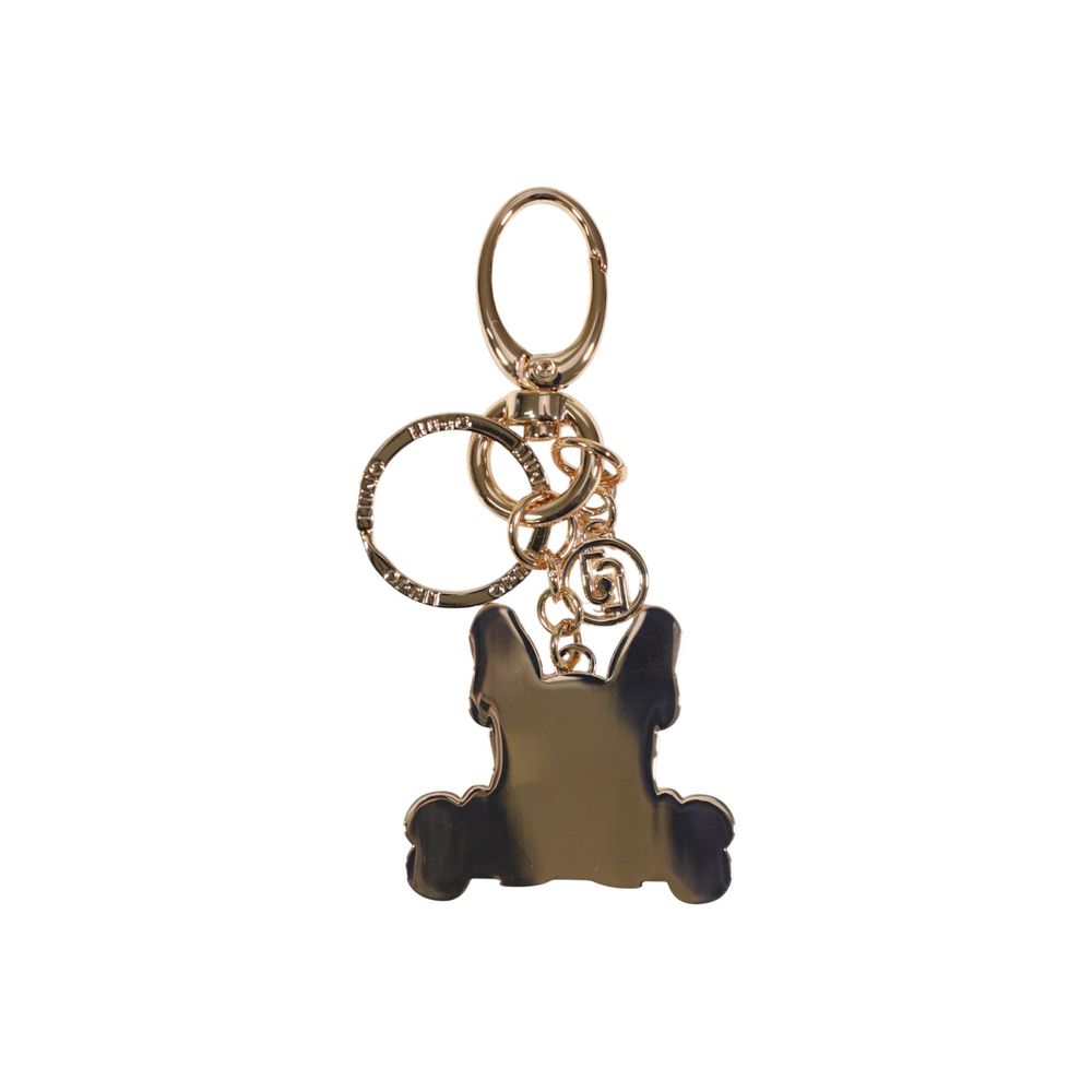 Liu Jo Gold Metal Keychain - Exquisite Luxury Accessory