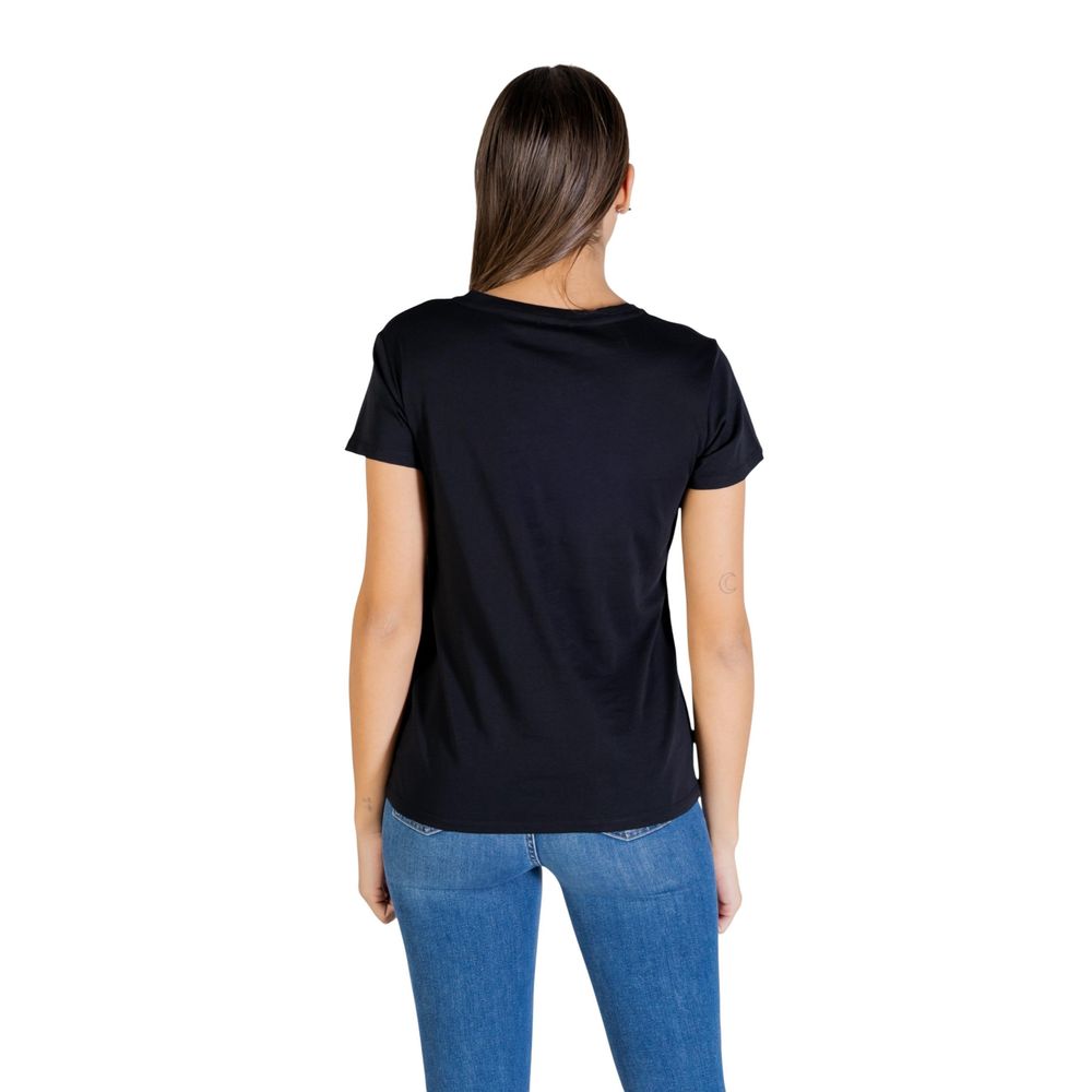 Liu Jo Black Cotton T-Shirt - Timeless Elegance for Every Wardrobe