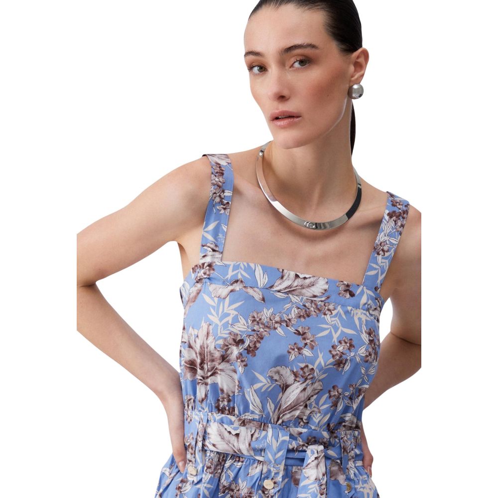 Liu Jo Blue Cotton Long Dress - Timeless Luxury Redefined