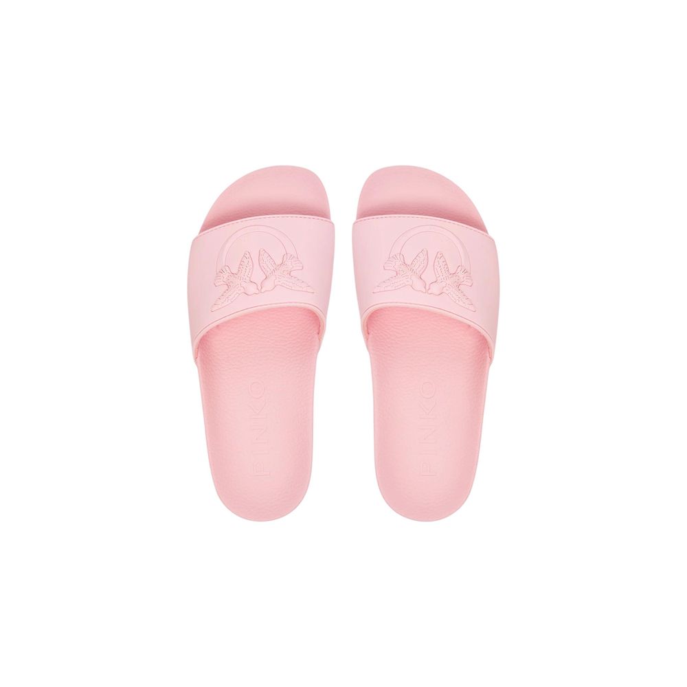 Indulge in the exquisite PINKO Multicolor PVC Slippers, where luxurious craftsmanship meets effortless elegance, perfect for the discerning individual seeking refined comfort.