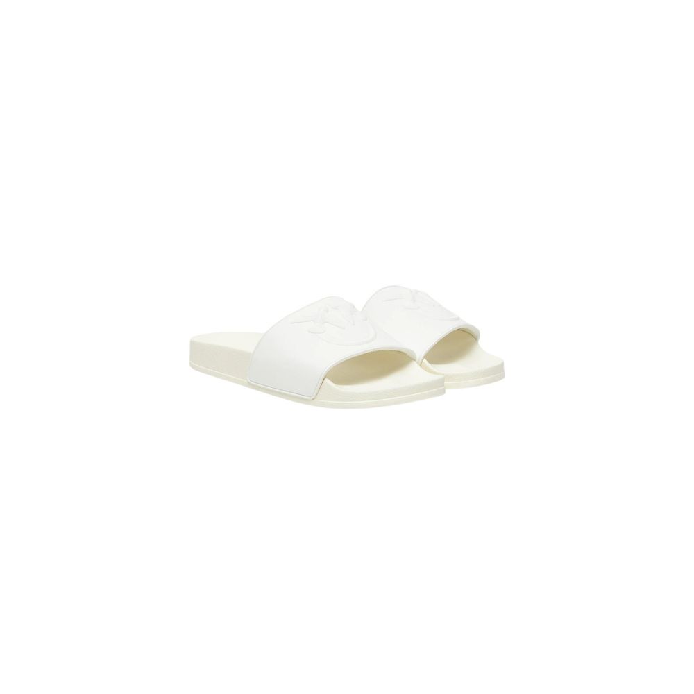 PINKO White PVC Slippers - Effortless Luxury for Discerning Tastes