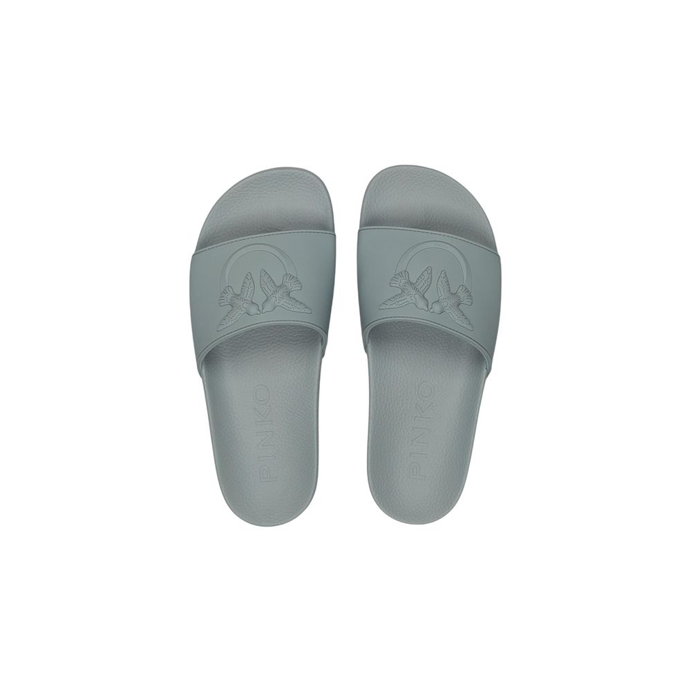 PINKO Green PVC Slippers - Luxurious Comfort for Every Occasion