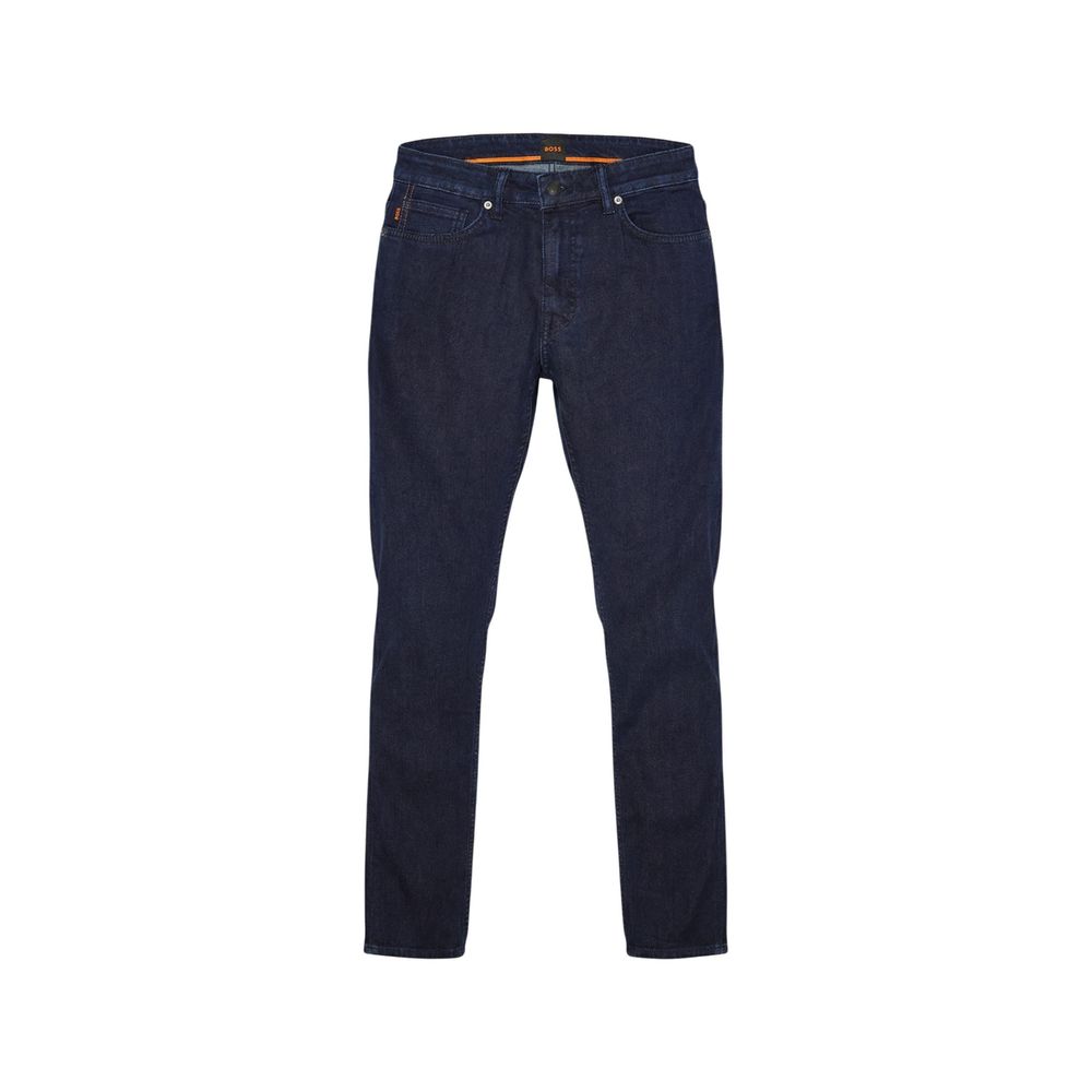 Hugo Boss Blue Cotton Skinny Jeans - Timeless Luxury Fit