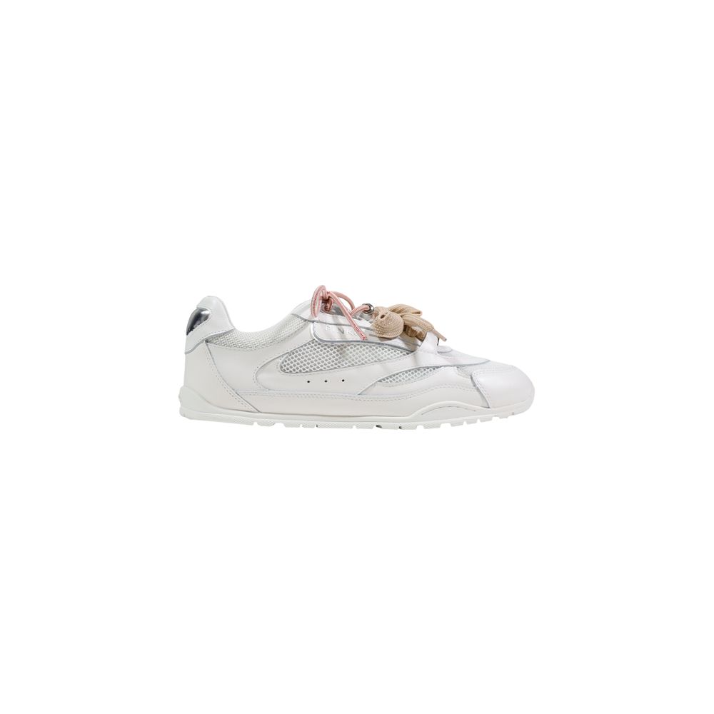 PINKO White Leather Sneakers - Contemporary Luxury for the Modern Woman