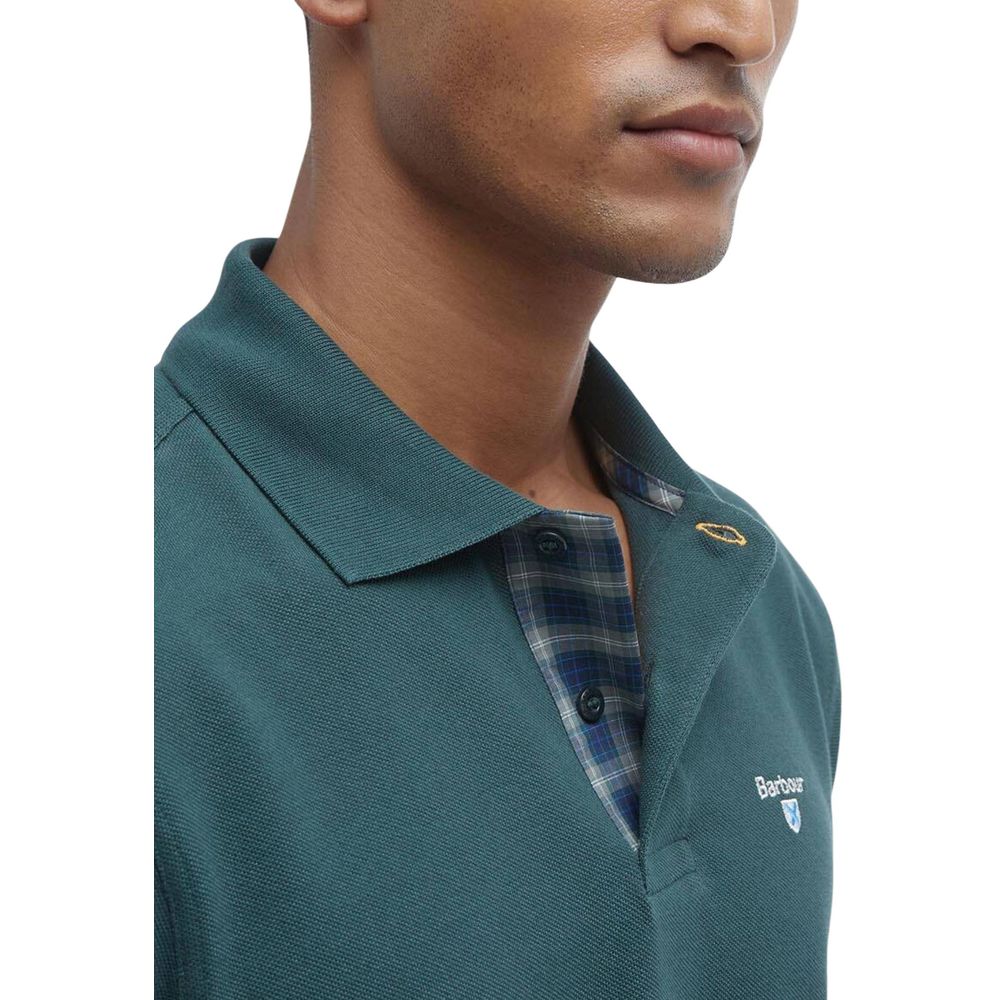 Elevate your wardrobe with the Barbour Bicolor Cotton Polo Shirt, a luxurious blend of sophistication and comfort, perfect for discerning individuals seeking timeless elegance.