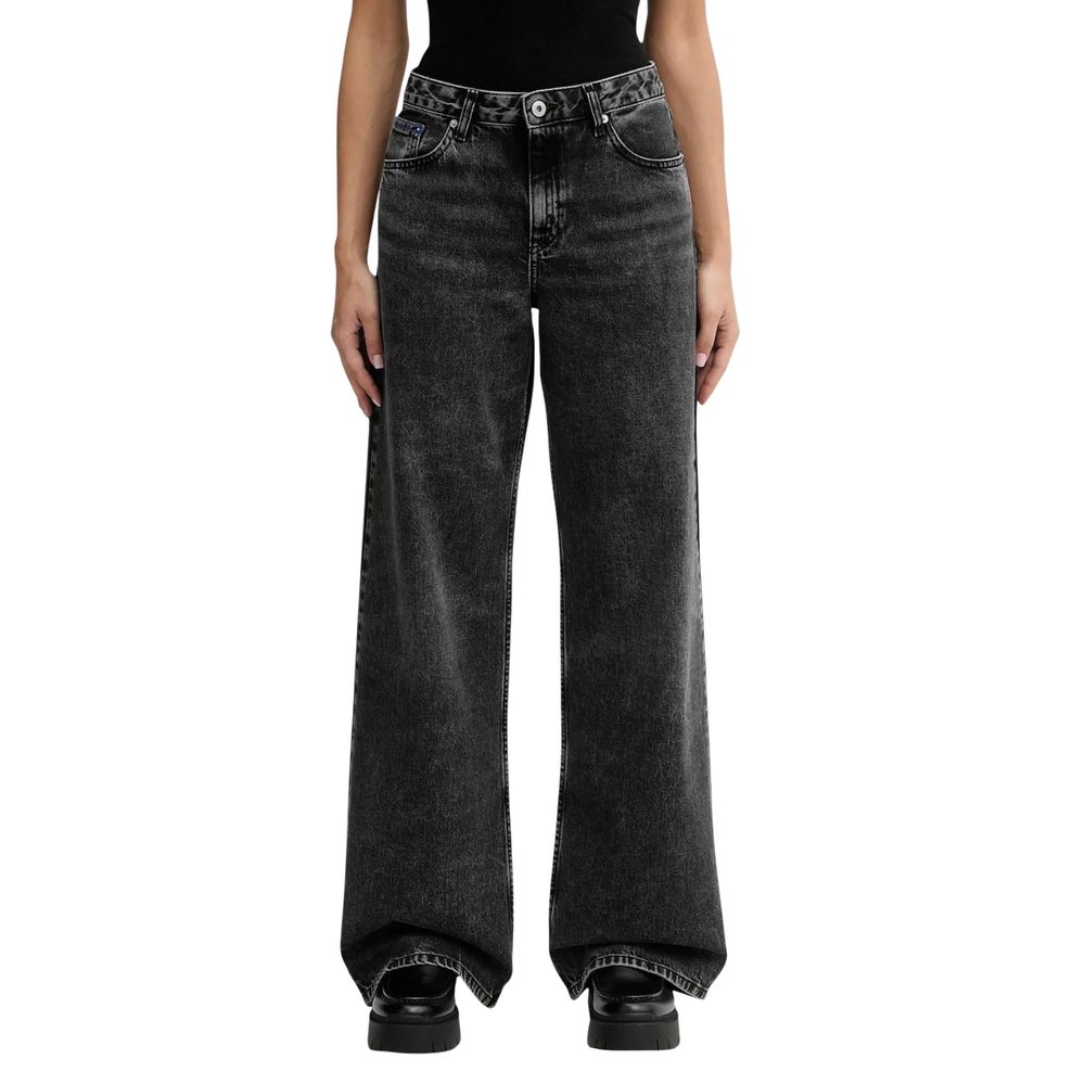 Karl Lagerfeld Black Relaxed Fit Jeans - Timeless Luxury Denim
