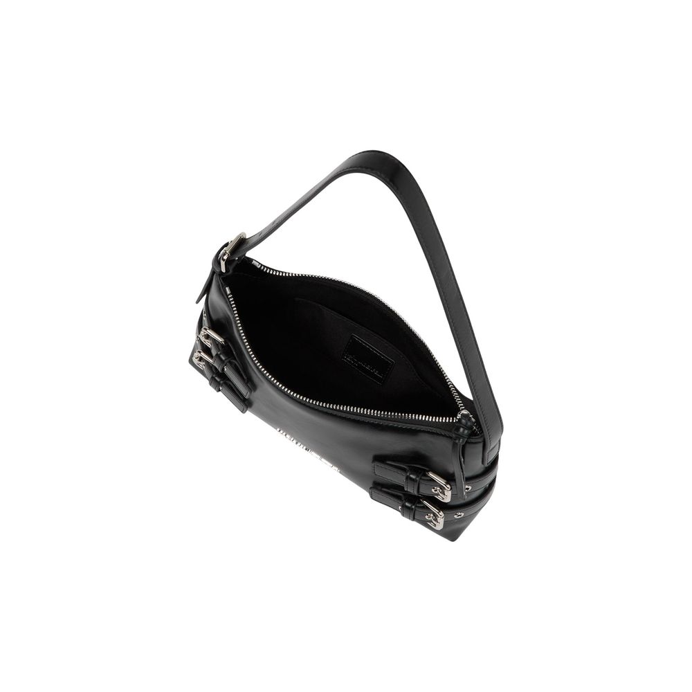 Indulge in the Karl Lagerfeld Black Polyethylene Handbag from the SS26 collection, a masterpiece of exquisite craftsmanship, blending luxury and functionality for the discerning individual.