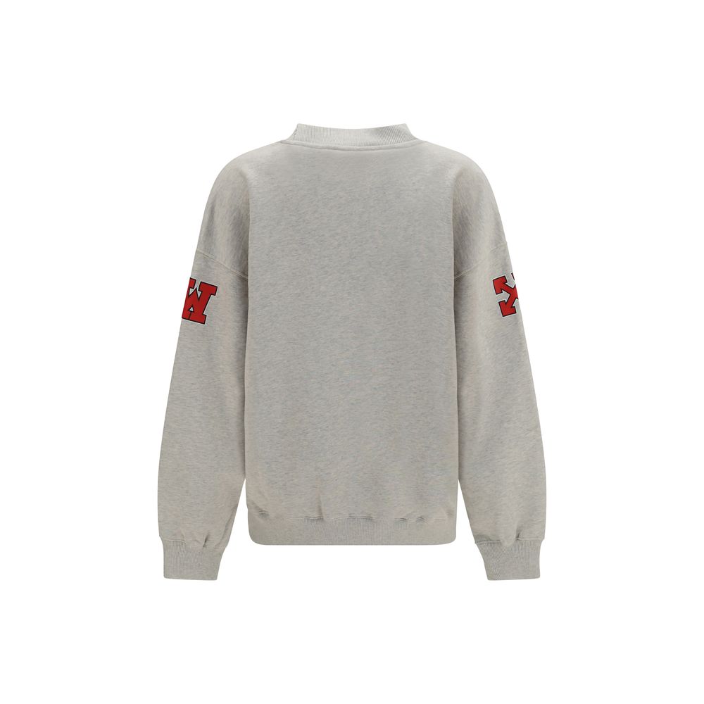 Off-White Oversized Cotton Sweatshirt - Luxe Comfort Redefined