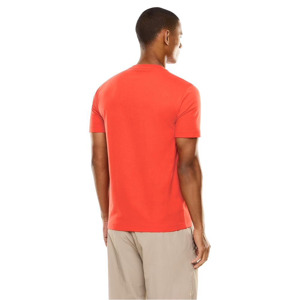 EA7 Emporio Armani Red Cotton T-Shirt - Timeless Luxury Essential