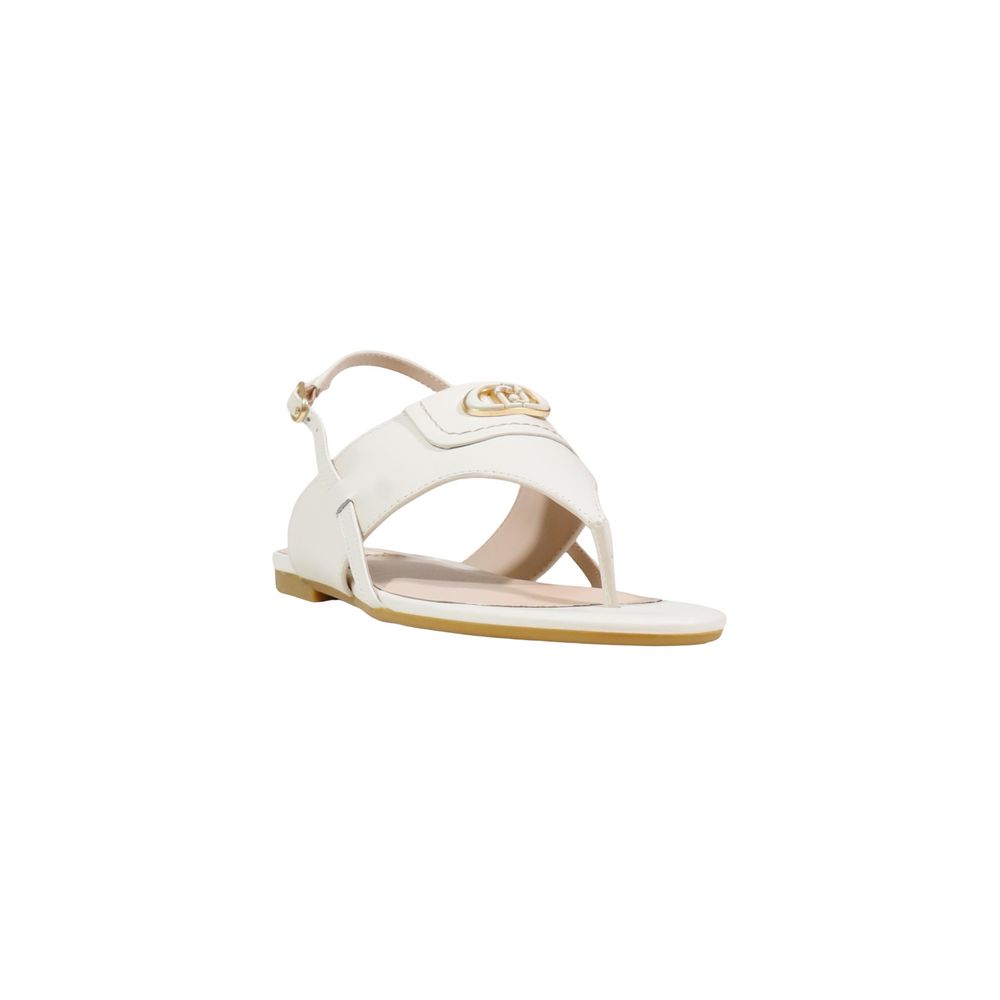 Indulge in the Liu Jo White Leather Flat Sandals, where exquisite craftsmanship meets minimalist elegance, perfect for elevating any sophisticated ensemble.