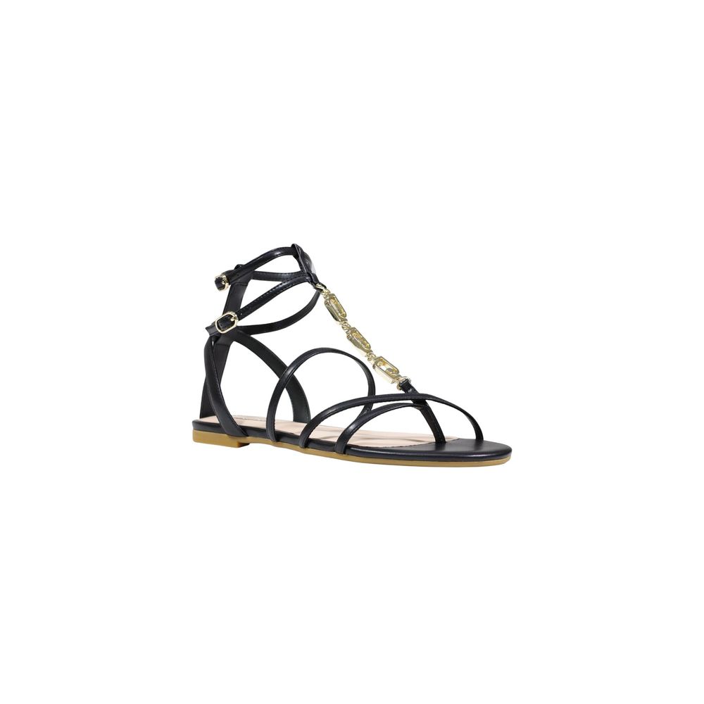 Experience the exquisite craftsmanship of Liu Jo Black Polyethylene Flat Sandals, where luxurious design meets timeless elegance, perfect for the discerning individual.