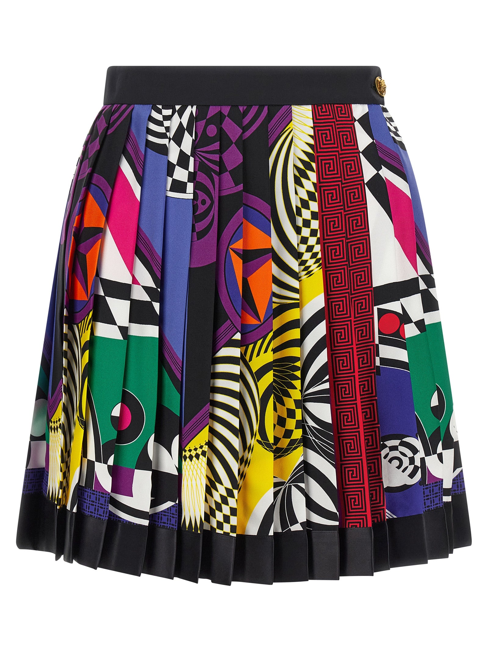 Versace Multicolor Silk Long Skirt - Exquisite Haute Couture Elegance