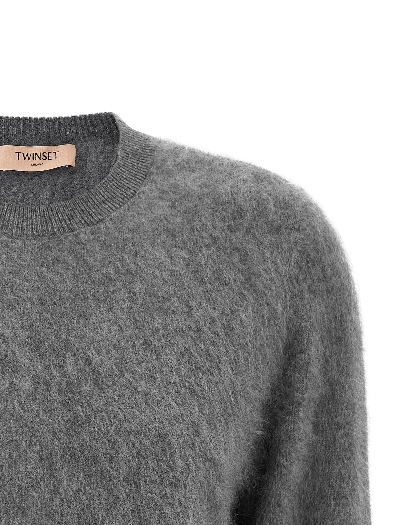 Twinset Gray Wool Cardigan - Exquisite Luxury Knitwear