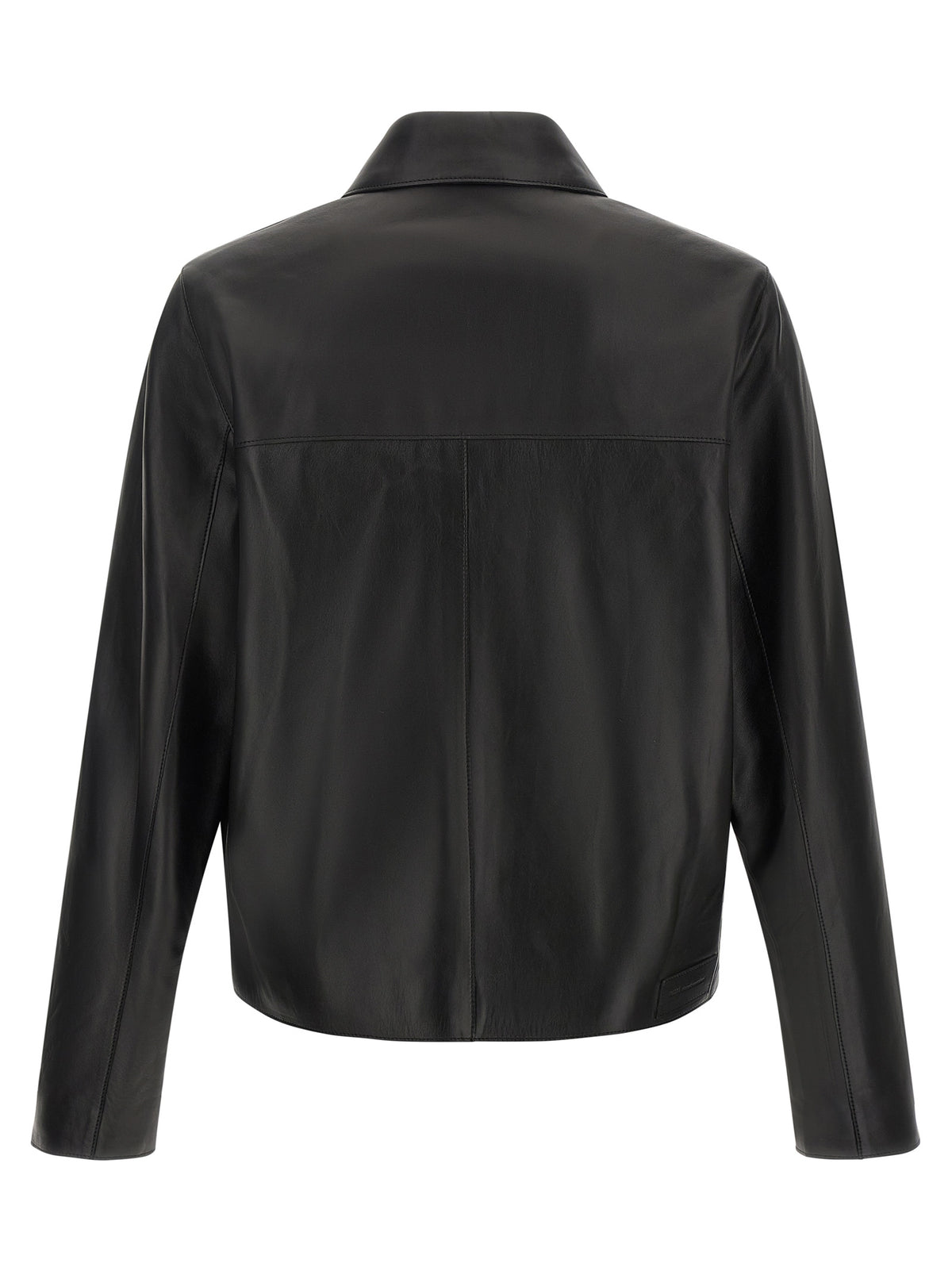 Ami Paris Black Lamb Leather Jacket - Timeless Urban Elegance
