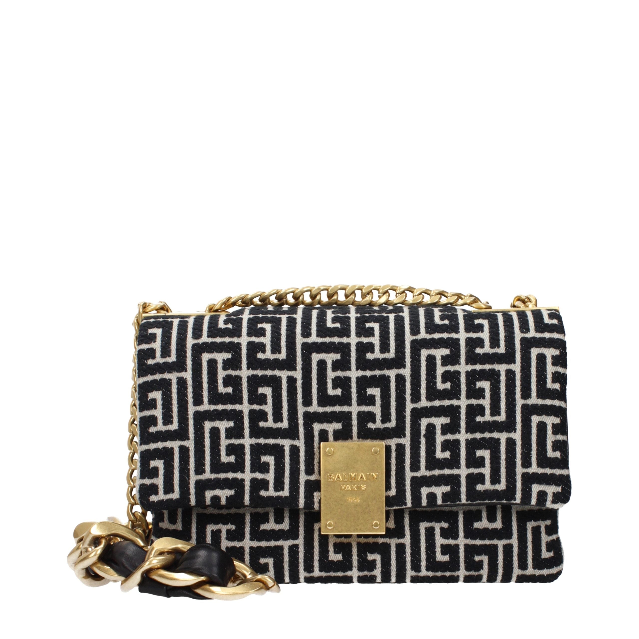 Balmain Black Fabric Crossbody Bag - Timeless Luxury Redefined