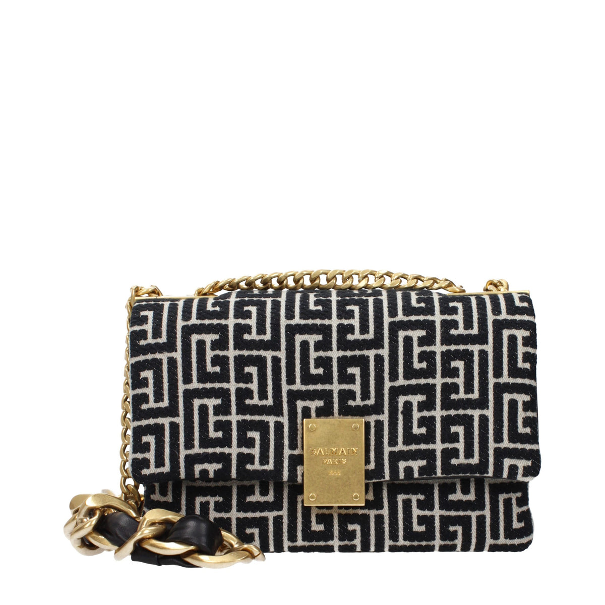 Balmain Black Fabric Crossbody Bag - Timeless Luxury Accessory
