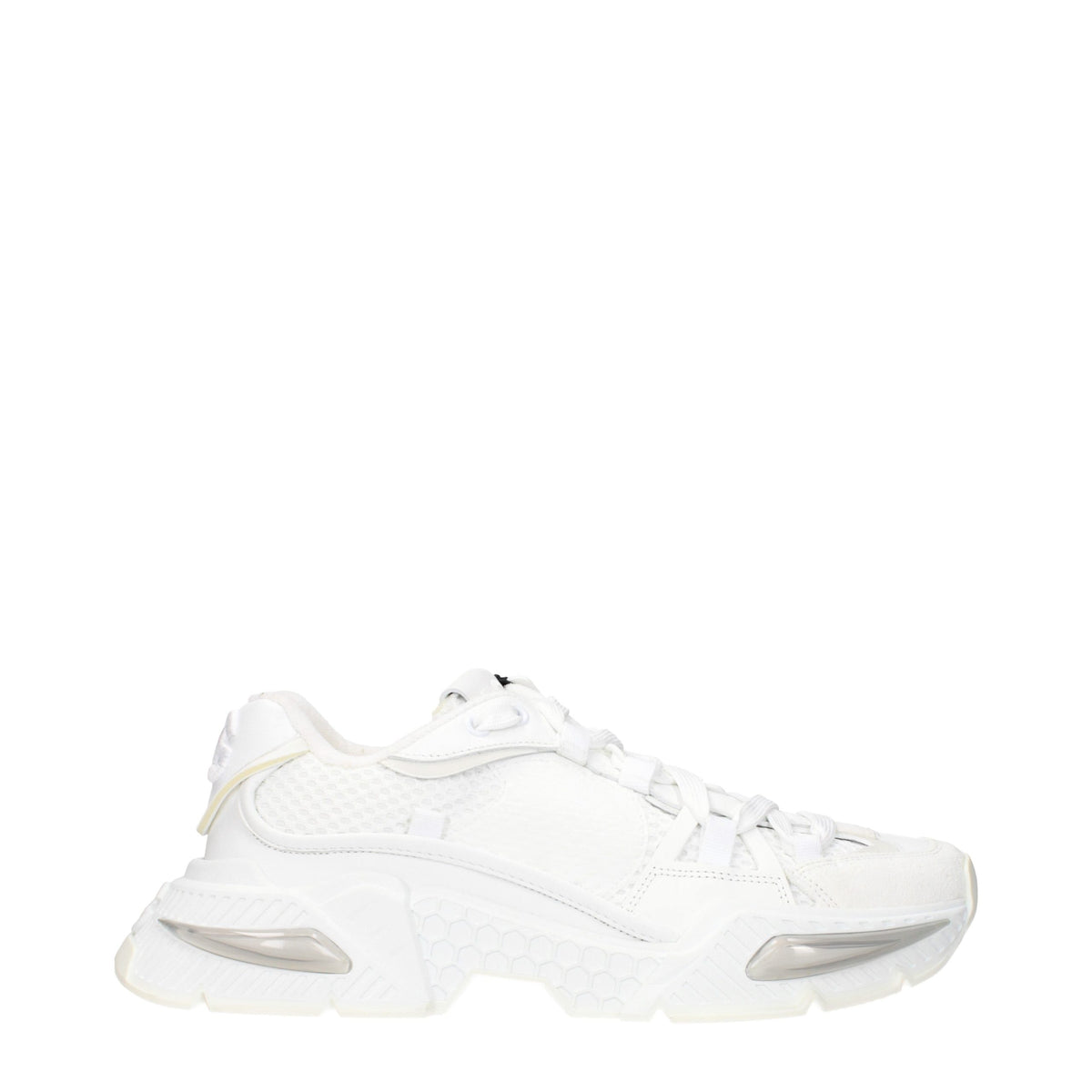 Elevate your style with Dolce & Gabbana White Fabric Athletic Sneakers, where vintage allure meets modern elegance, perfect for the discerning individual.