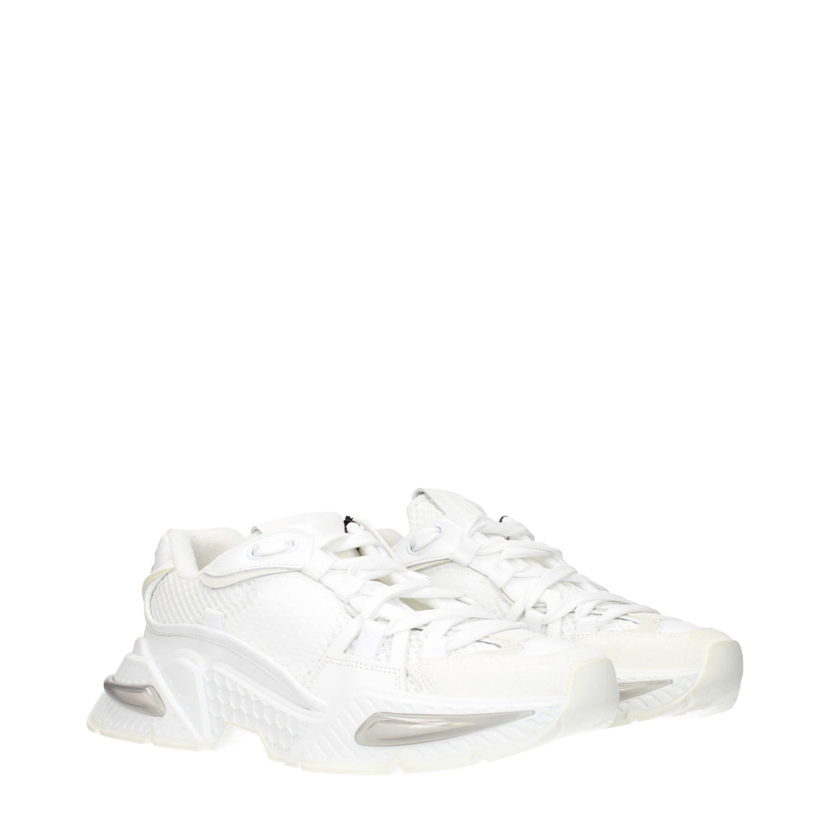 Discover the Dolce & Gabbana White Fabric Athletic Sneakers, where vintage elegance meets modern sophistication, perfect for the discerning individual who values luxury.