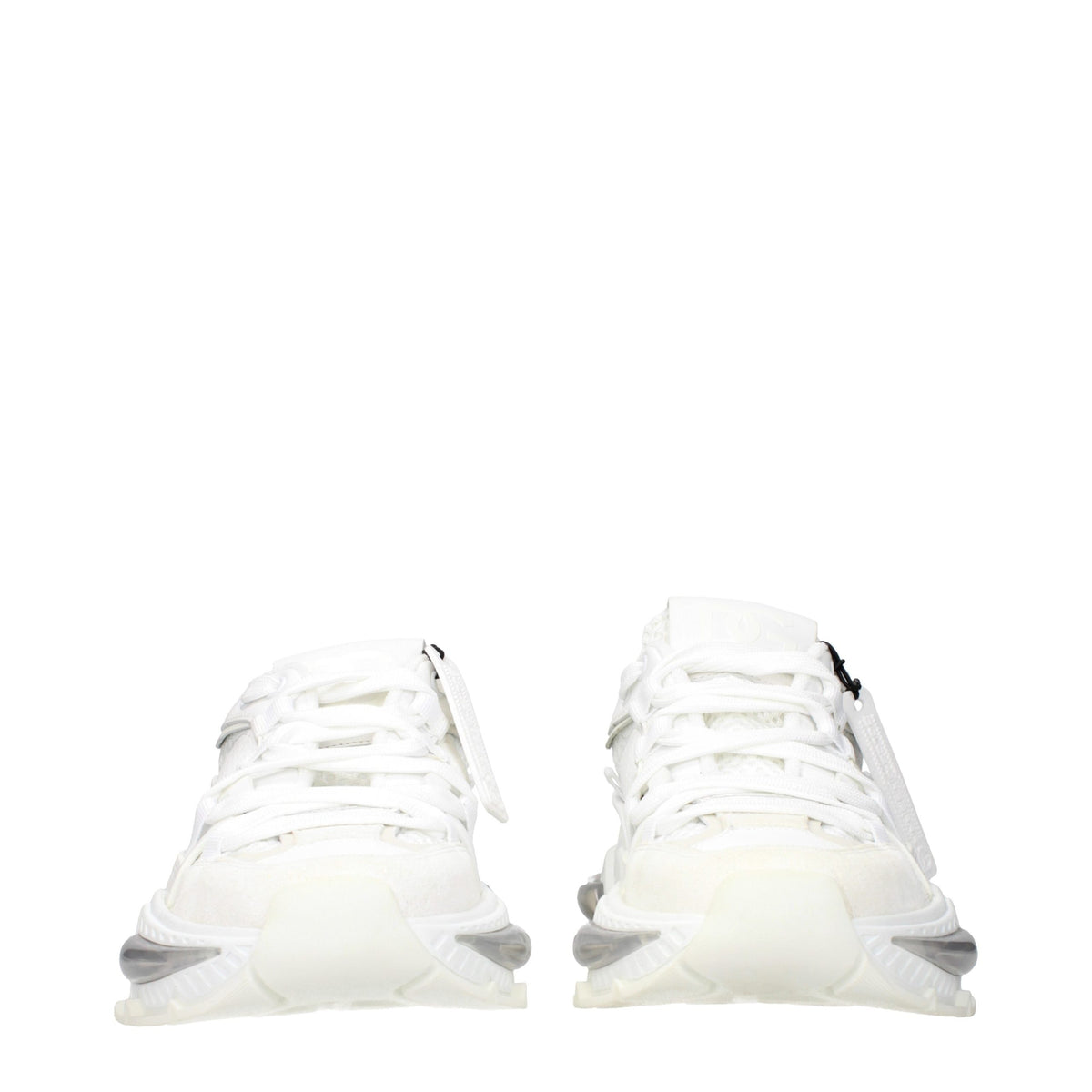 Elevate your style with Dolce & Gabbana's White Fabric Athletic Sneakers, where vintage allure meets modern sophistication, perfect for the discerning individual.