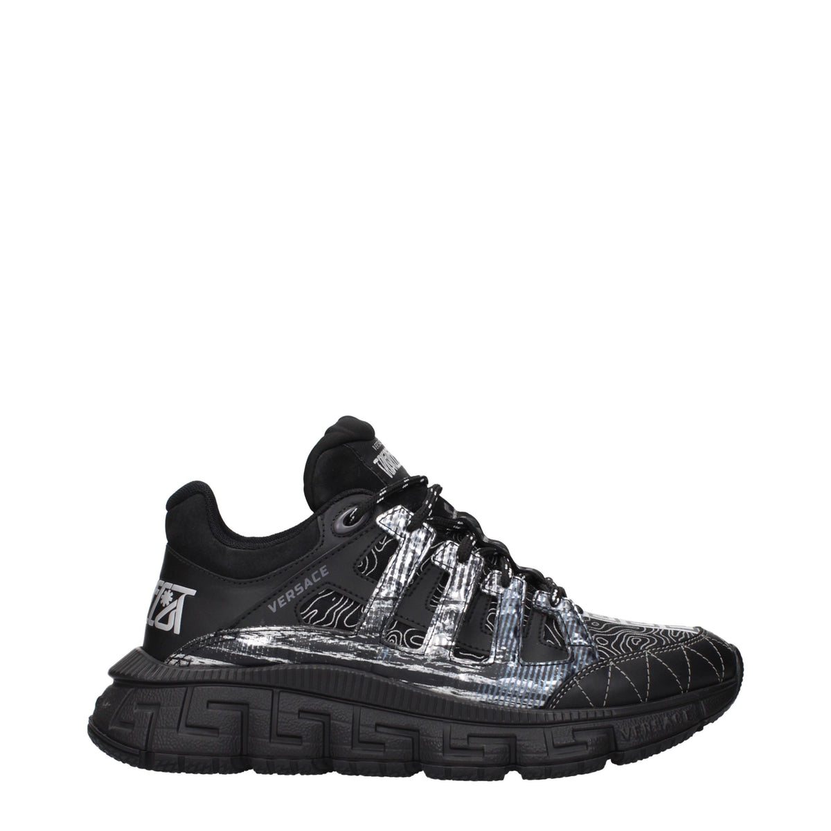 Versace Black Fabric Athletic Sneakers - Elevate Your Luxe Style