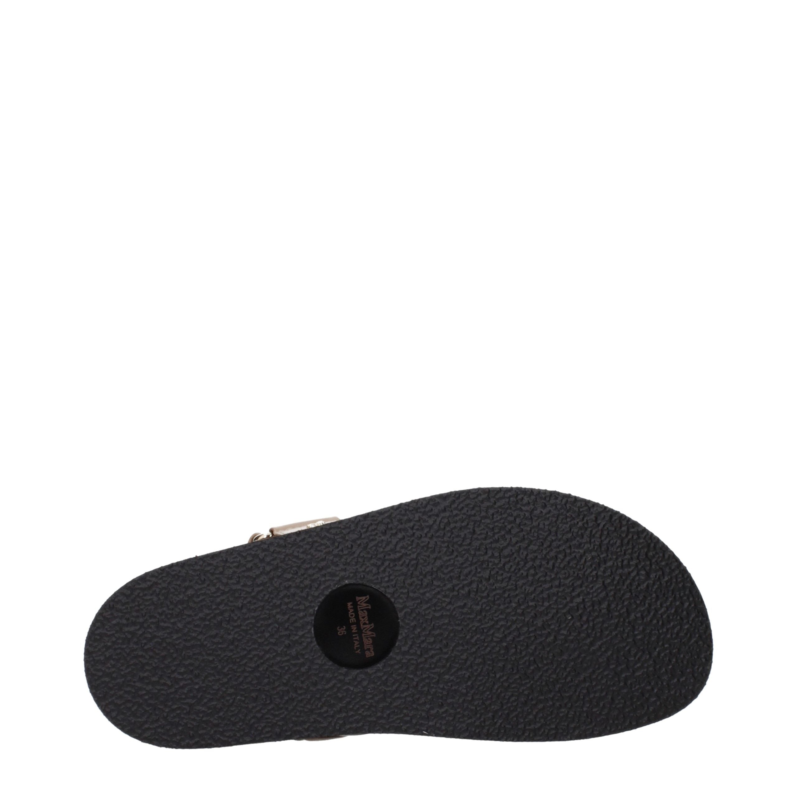 Max Mara Brown Leather Flat Sandals - Timeless Luxury Footwear