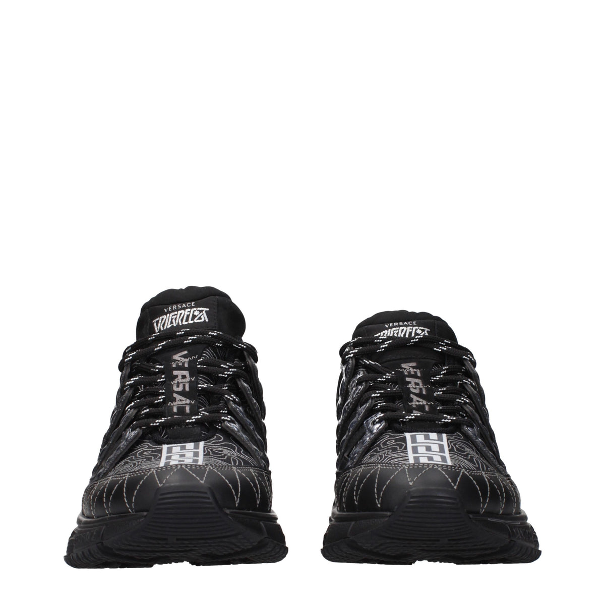 Versace Black Fabric Athletic Sneakers - Elevate Your Luxe Style