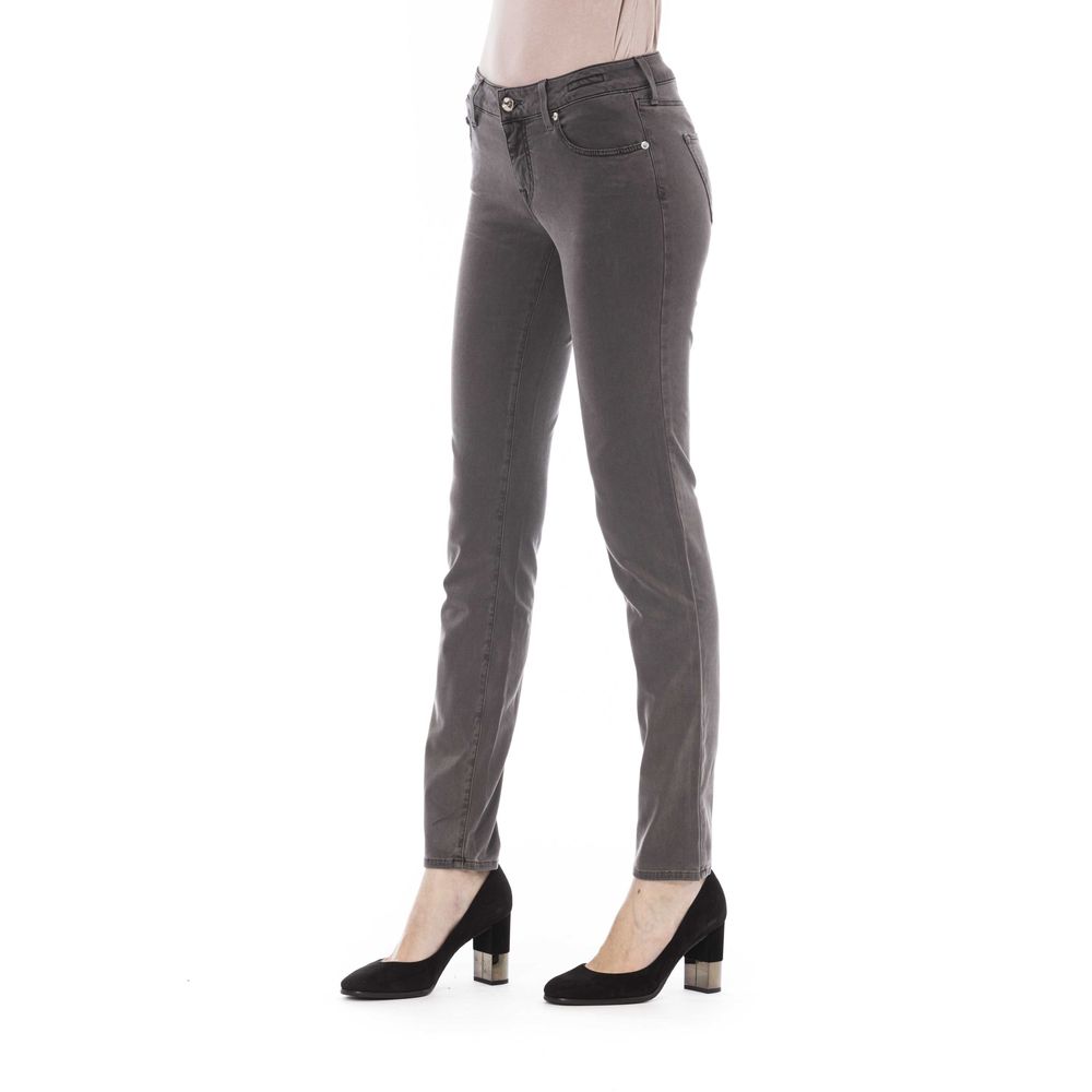 Jacob Cohen Gray Cotton Jeans - Artisanal Italian Luxury