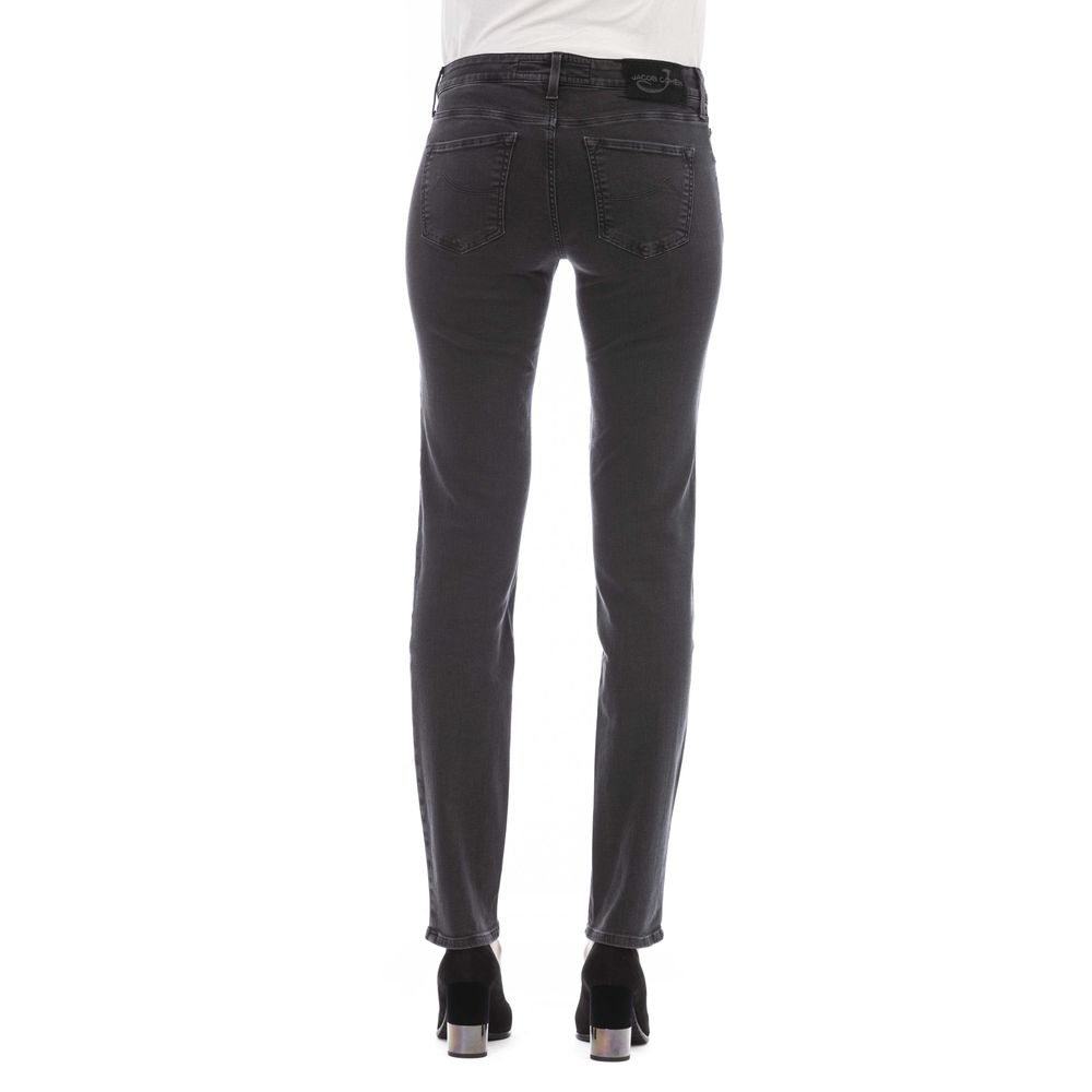 Jacob Cohen Black Cotton Women Jeans - Timeless Luxury Denim