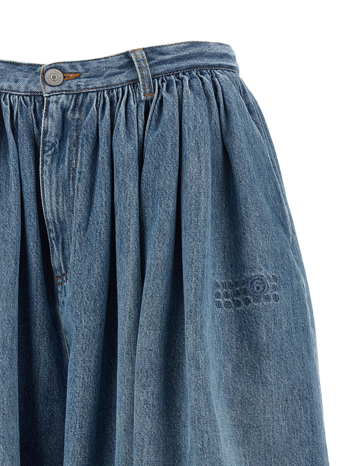 MM6 Maison Margiela Blue Cotton Bermuda Shorts - Timeless Luxury