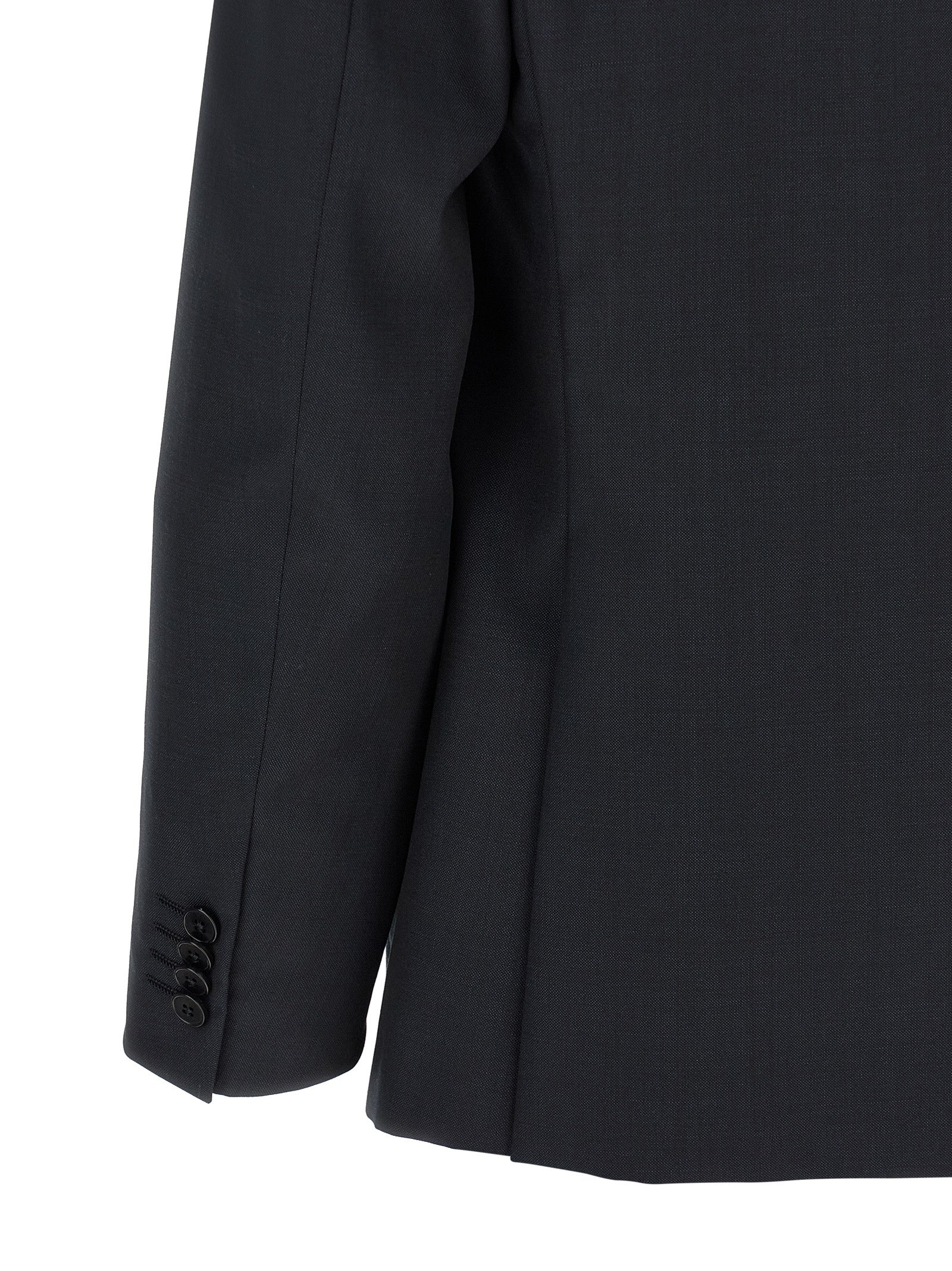Indulge in the timeless elegance of ZEGNA's Blue Wool Two-Piece Suit, expertly crafted in Italy from pure wool, epitomizing luxury and sophistication for the discerning individual.