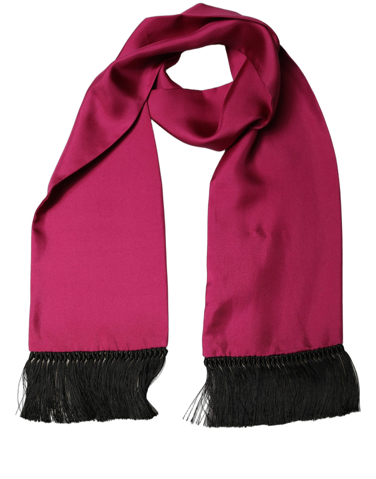Dolce & Gabbana Silk Fringed Lace Stole Scarf - Timeless Luxury