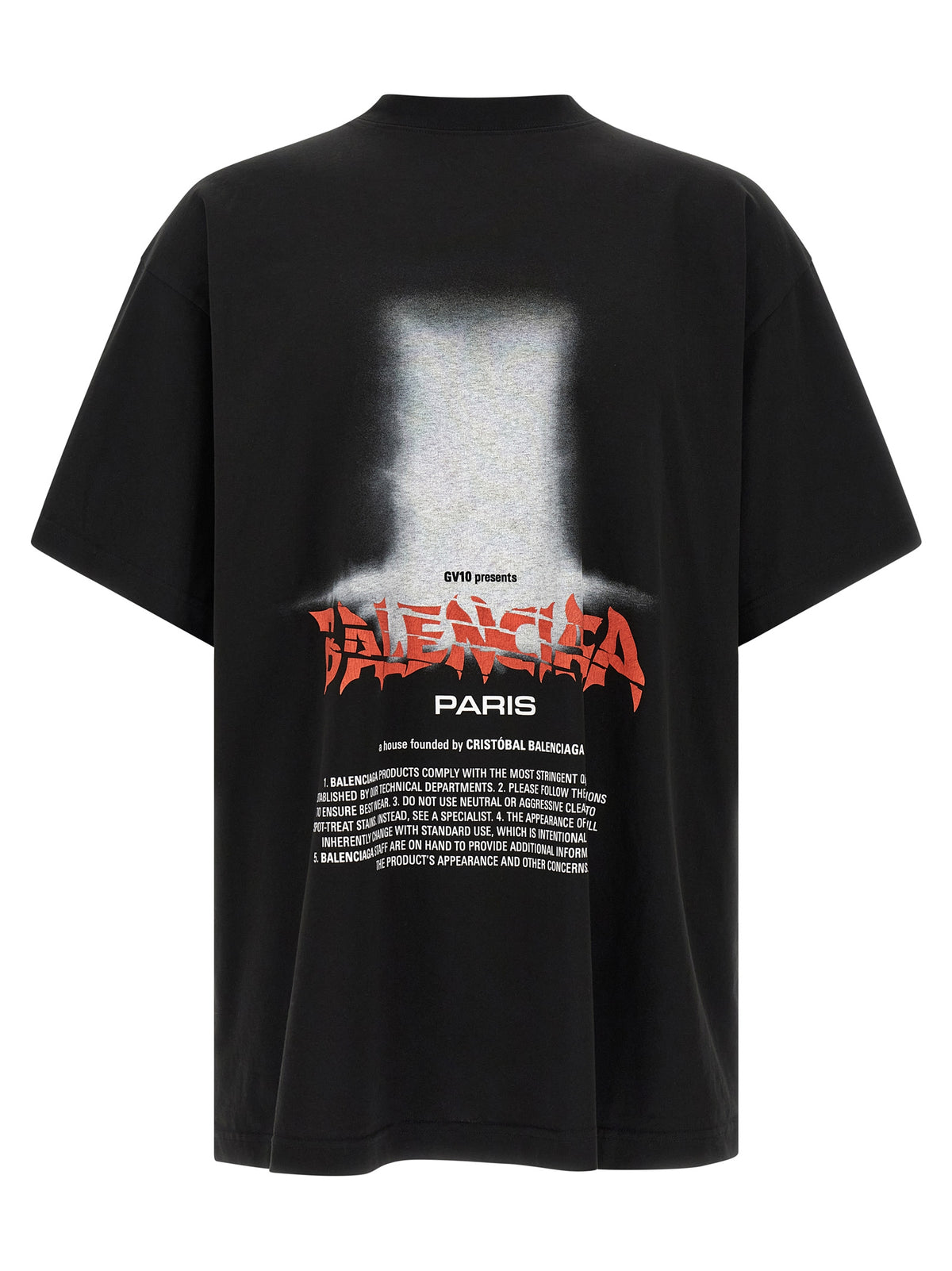 Balenciaga Black Cotton T-Shirt - Elevate Your Street Style