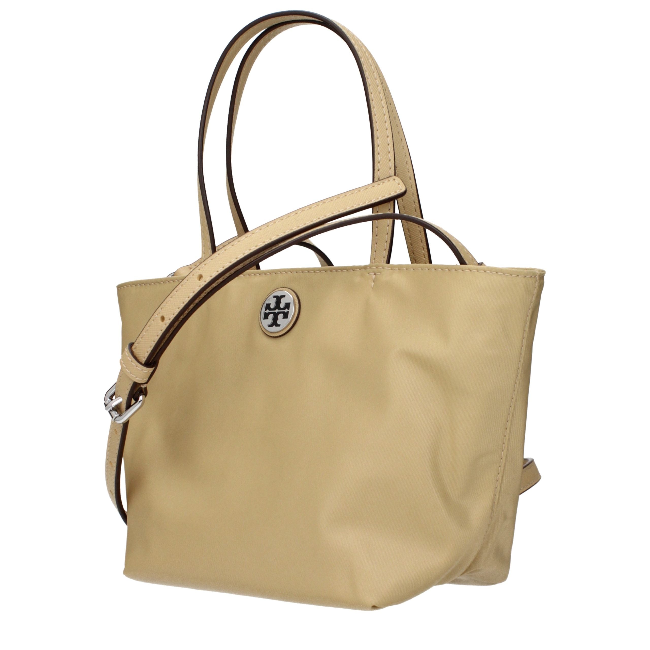 Tory Burch Beige Nylon Handbag - Timeless Luxury Accessory