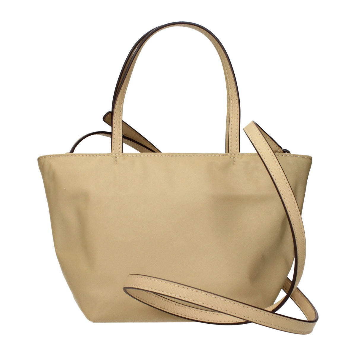 Tory Burch Beige Nylon Handbag - Timeless Luxury Accessory