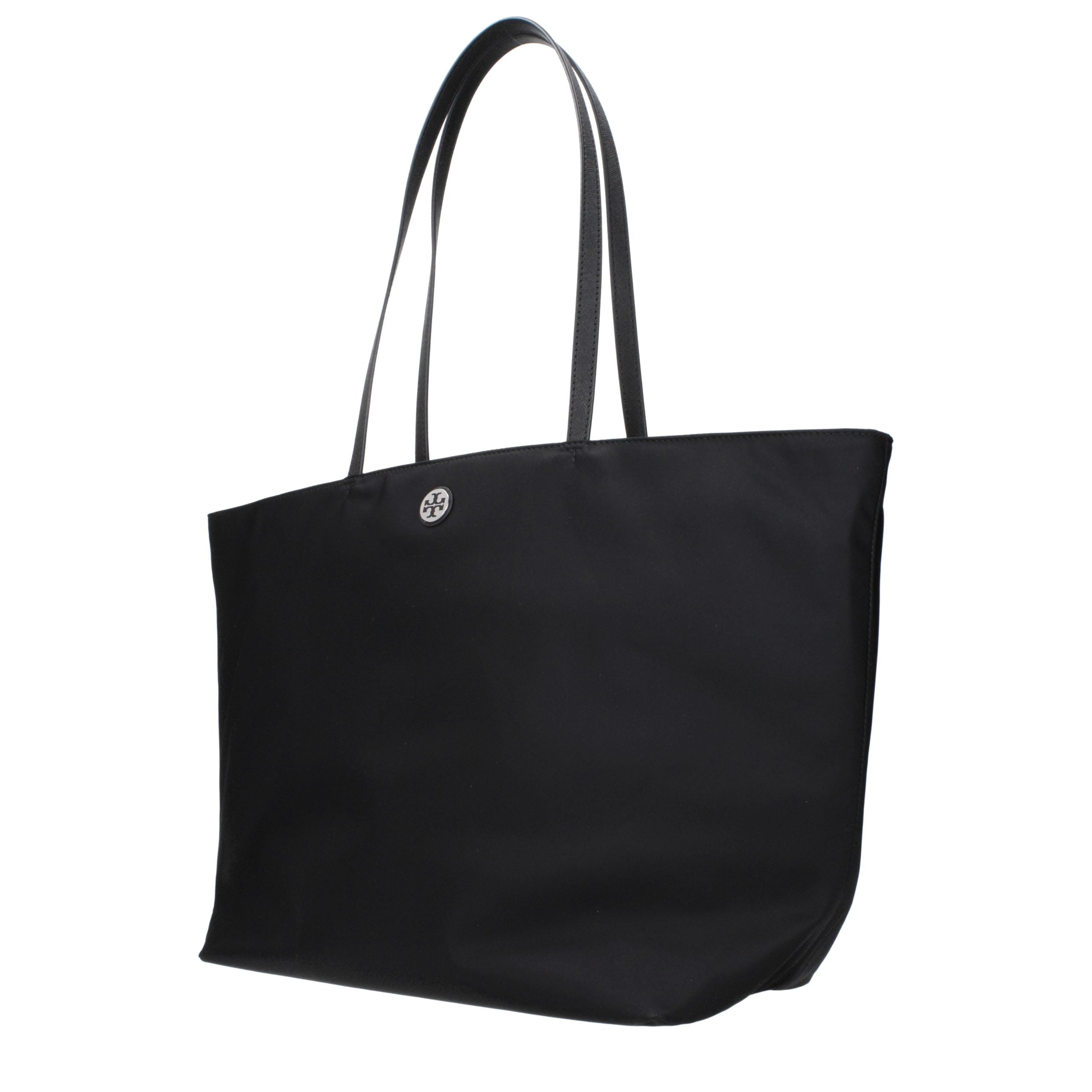 Tory Burch Black Fabric Shoulder Bag - Timeless Luxury Elegance