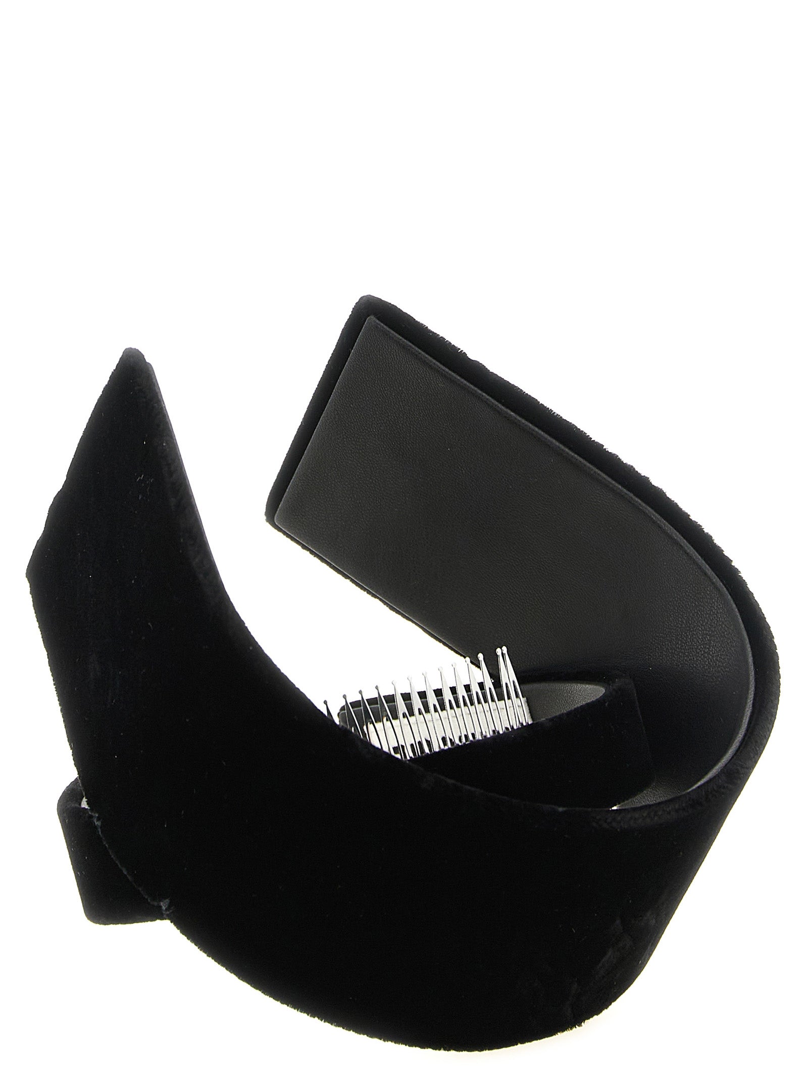 Comme Des Garçons Black Rayon Headband - Avant-Garde Elegance