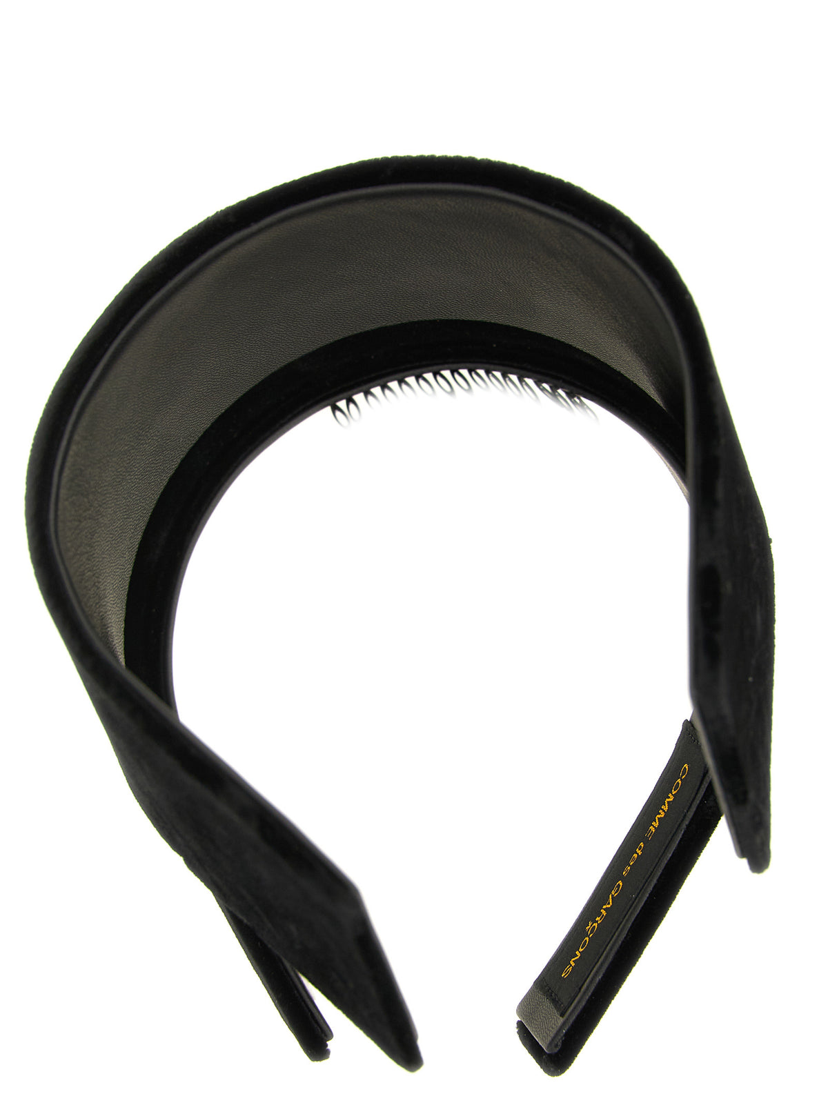 Comme Des Garçons Black Rayon Headband - Avant-Garde Elegance