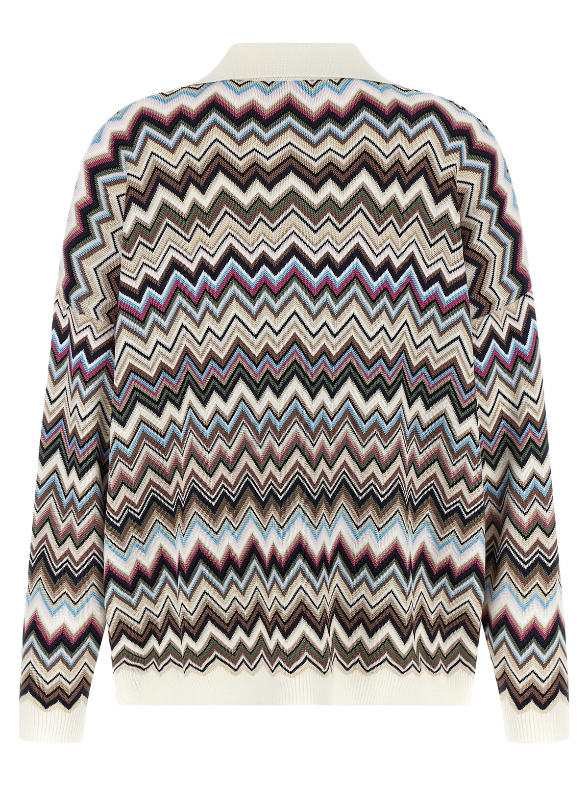 Missoni Multicolor Viscose Polo Shirt - Luxurious Knitwear Elegance