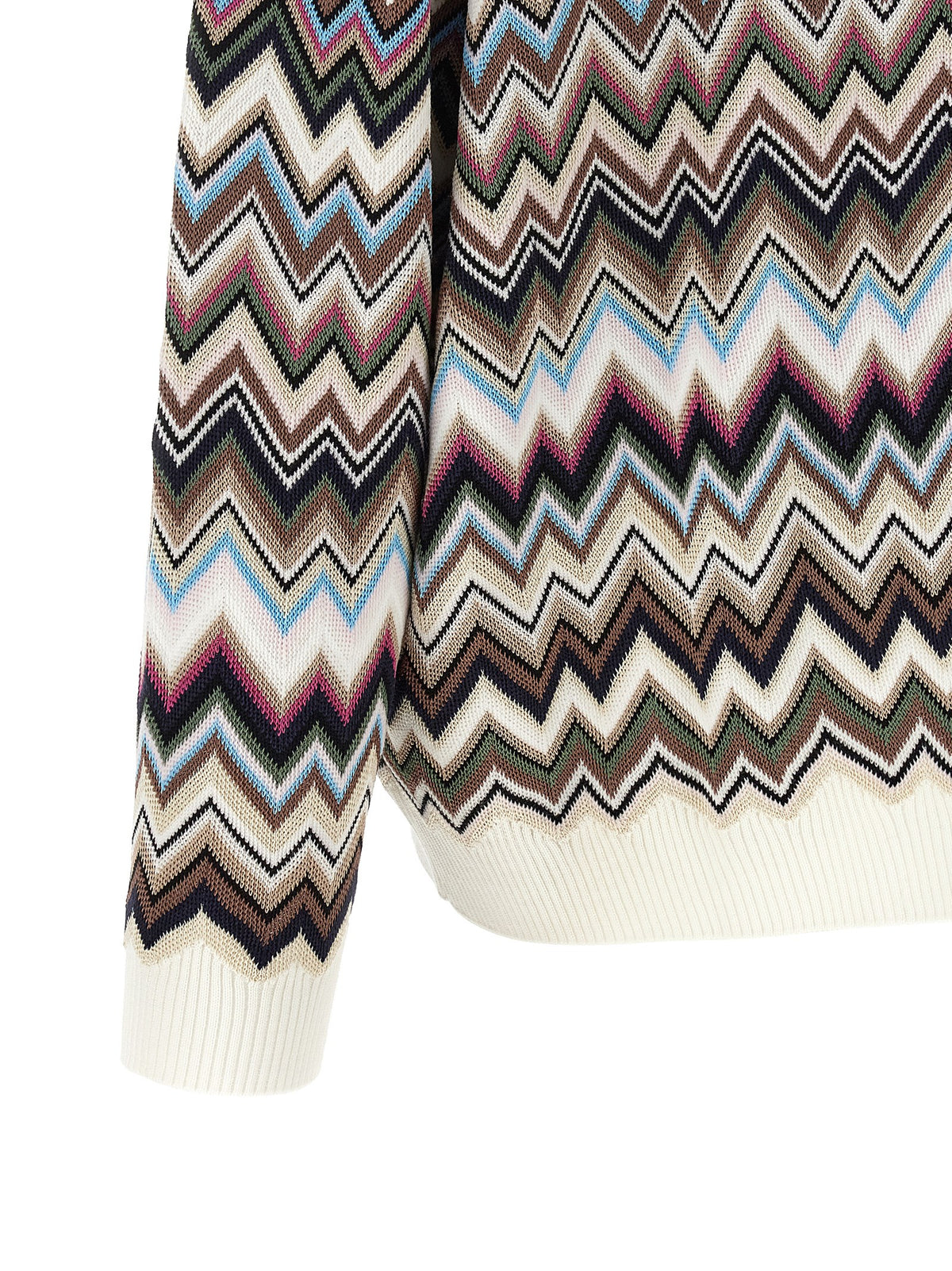 Missoni Multicolor Viscose Polo Shirt - Exquisite Luxury Knitwear