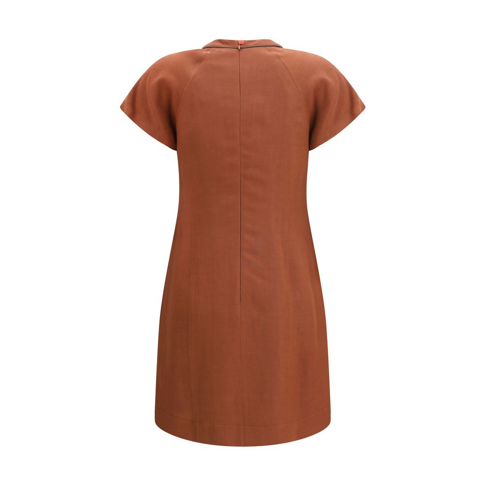 Brunello Cucinelli Brown Midi Dress - Timeless Elegance Redefined