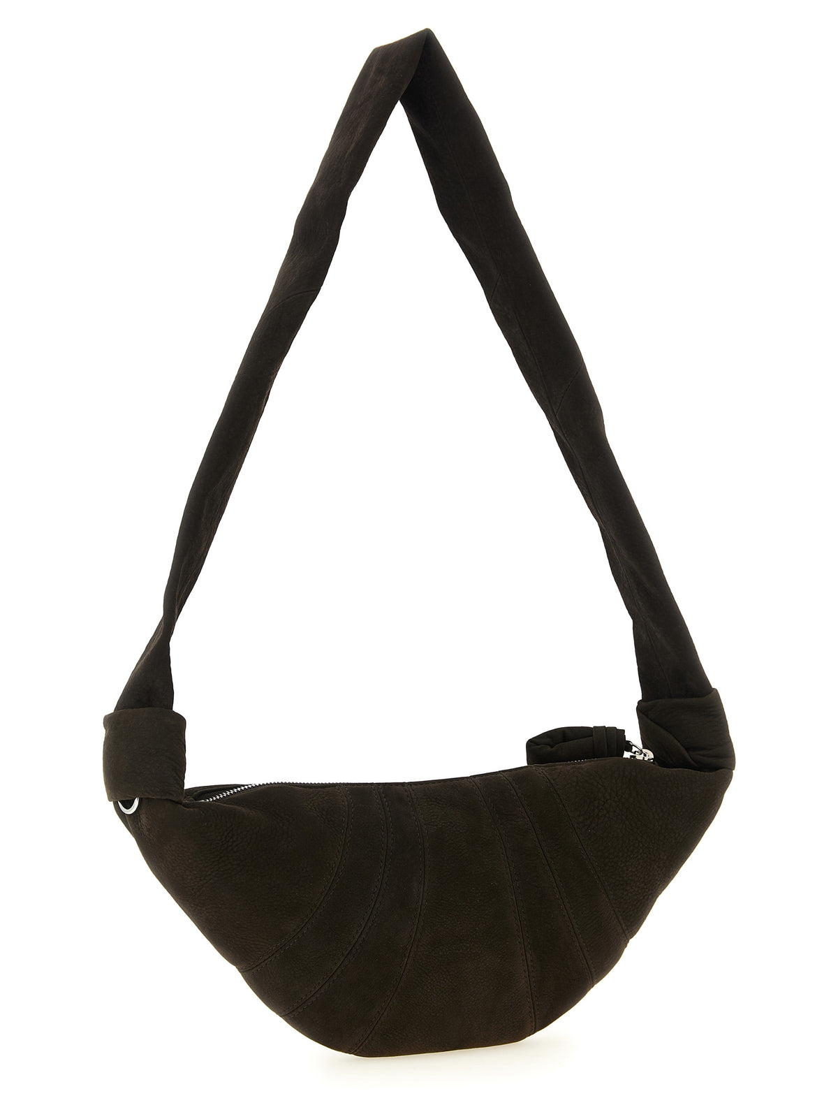 Indulge in the LEMAIRE Small Croissant Shoulder Bag, a masterpiece of premium lamb leather and exquisite design, elevating your style with timeless elegance.