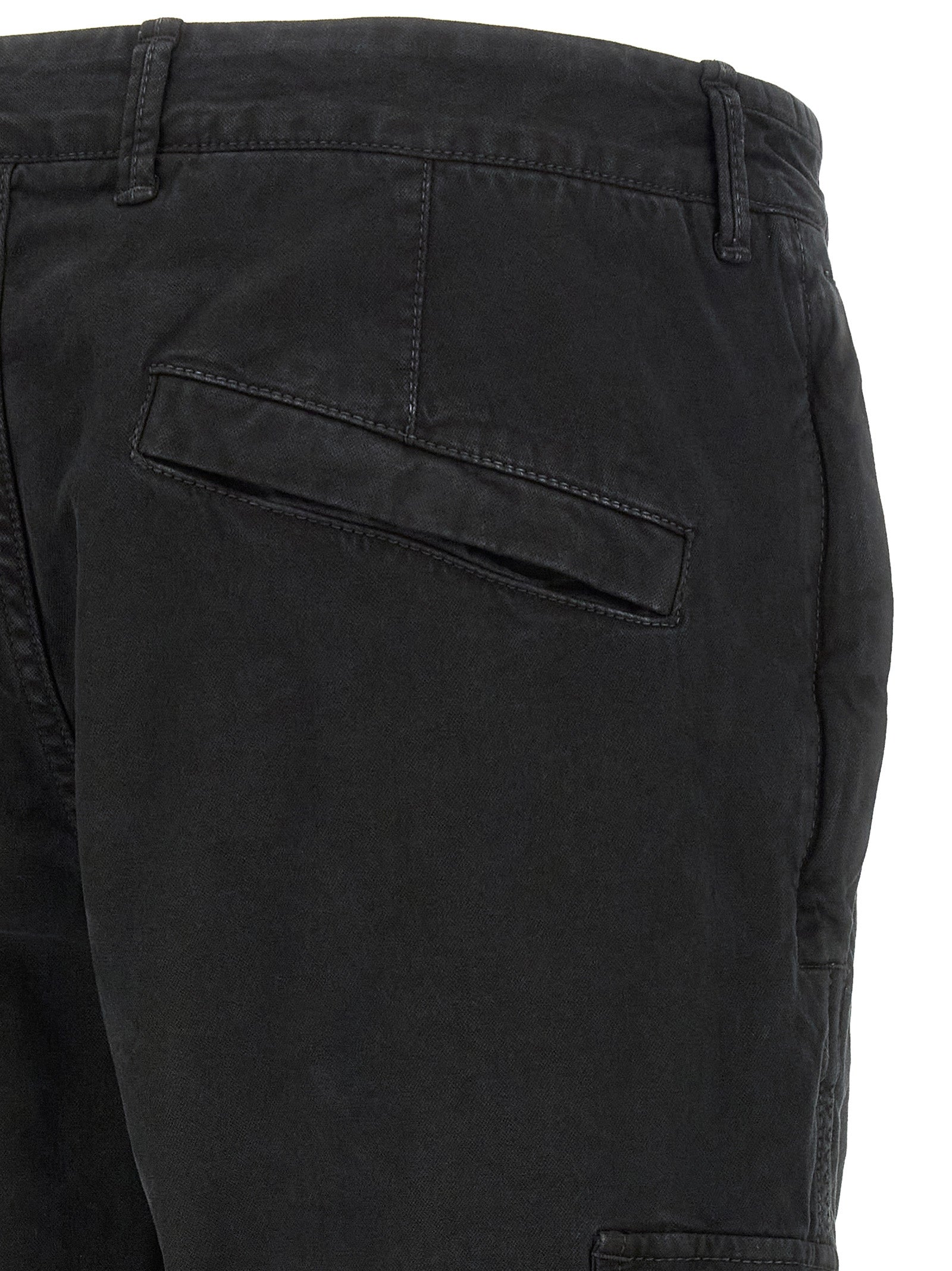 Stone Island Black Cotton Cargo Pants - Elevate Your Luxe Wardrobe