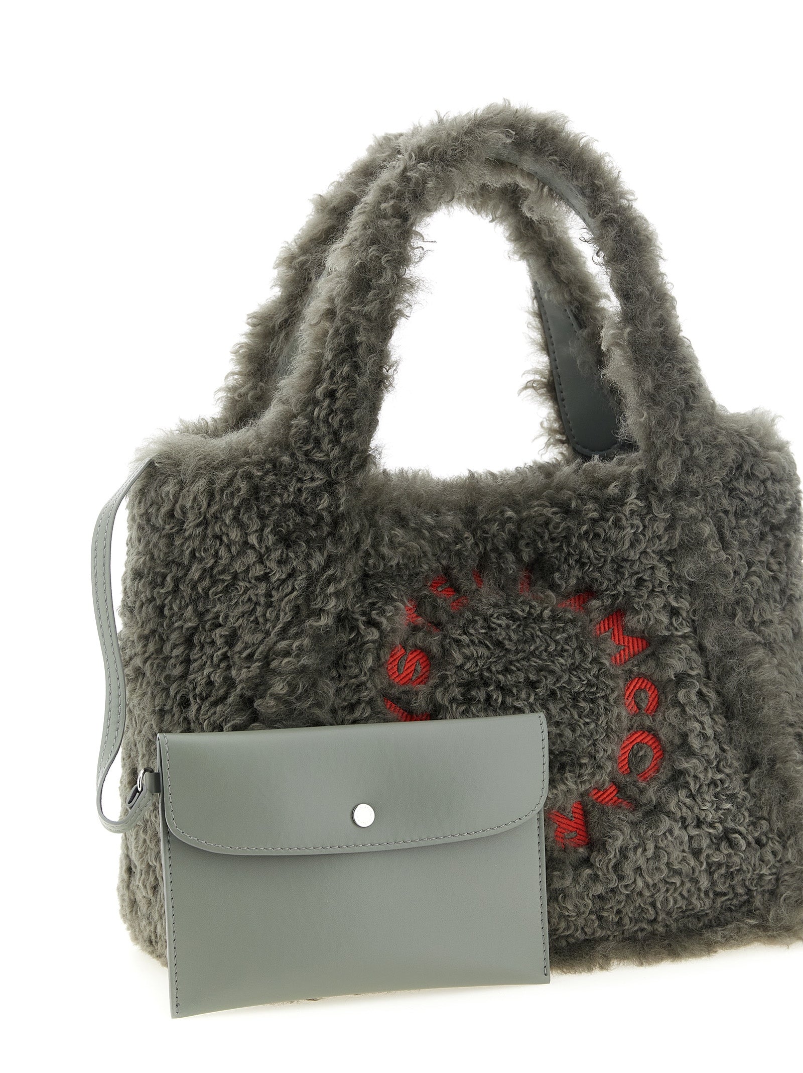 Stella McCartney Gray Polyester Tote Bag