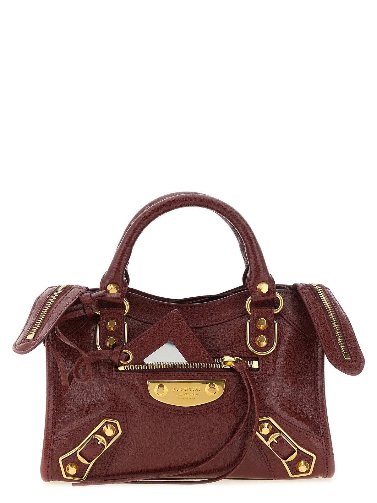 Balenciaga Bordeaux Goatskin Handbag - Exquisite Luxury Accessory