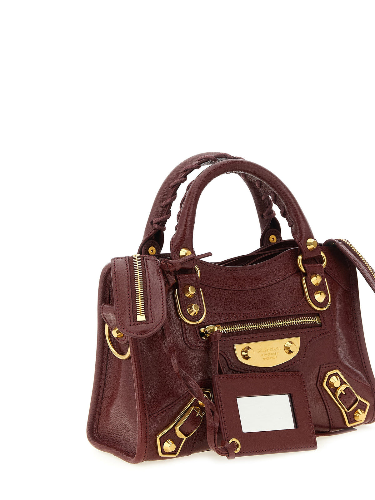 Balenciaga Bordeaux Goatskin Handbag - Exquisite Italian Luxury
