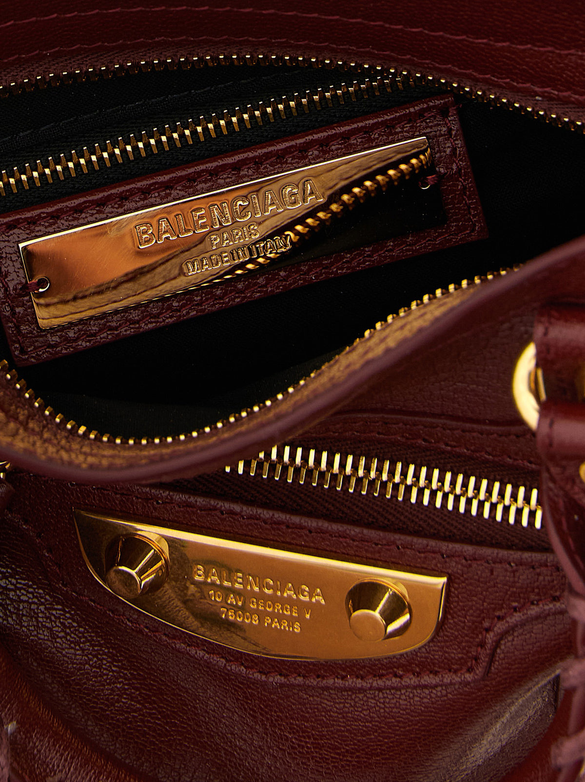 Balenciaga Bordeaux Goatskin Handbag - Exquisite Italian Luxury