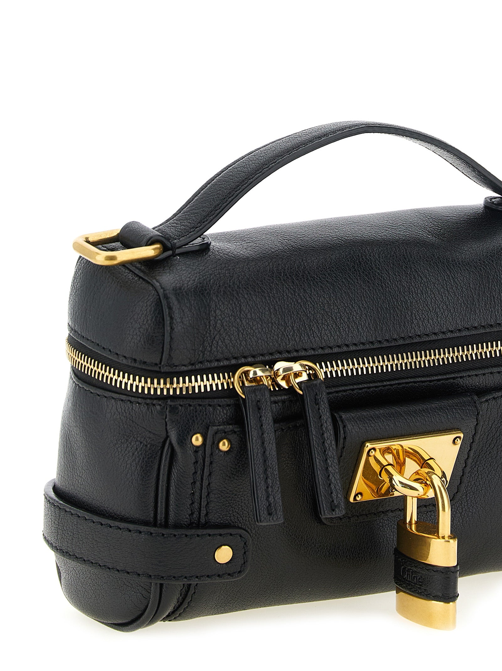 Discover the Chloé Black Buffalo Leather Shoulder Bag, a masterpiece of Italian craftsmanship that embodies luxury and sophistication for the discerning individual.