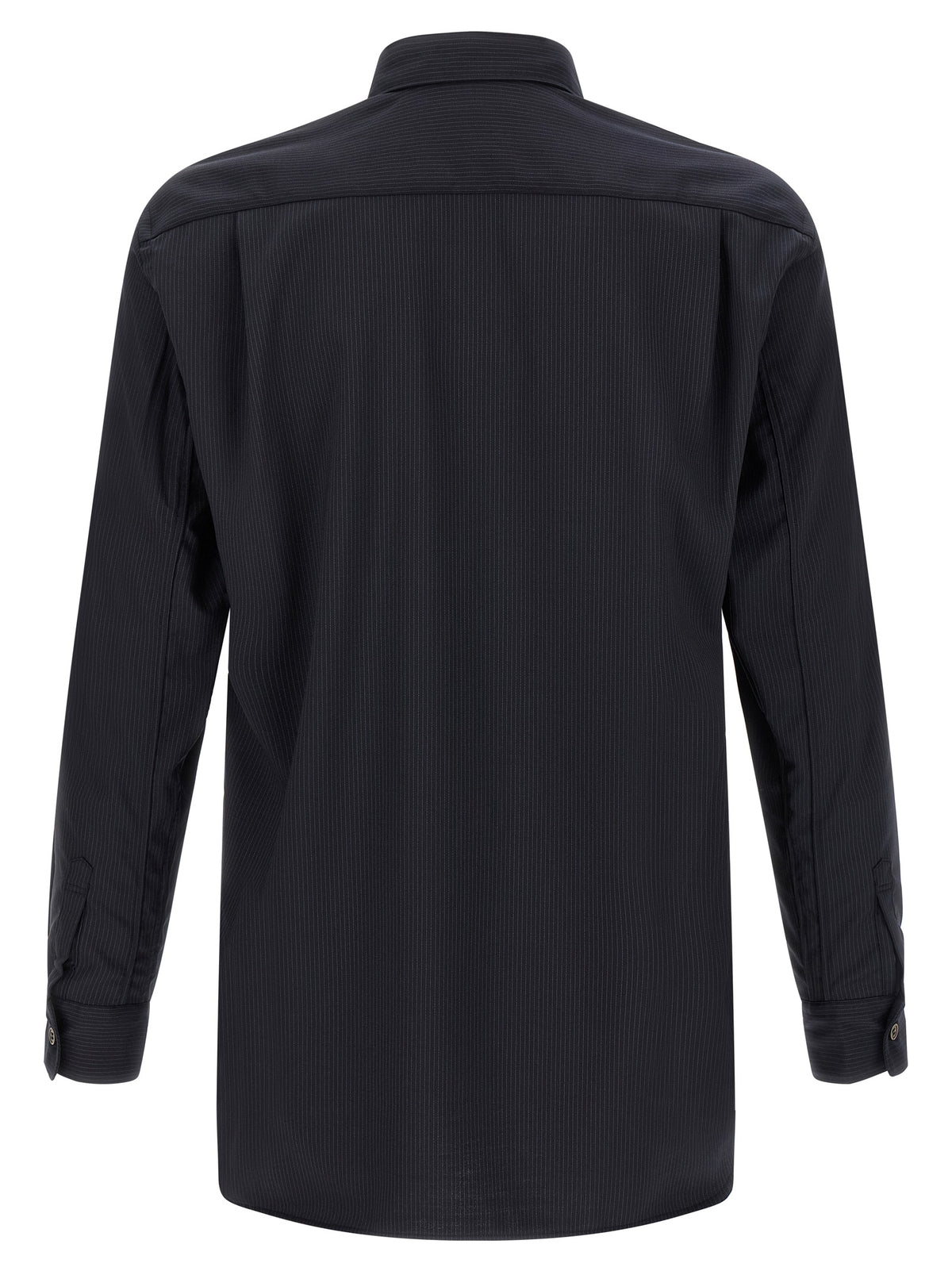 Discover the exquisite Comme Des Garçons Blue Polyester Blouse, a masterful blend of sophistication and modern elegance, perfect for elevating your wardrobe.