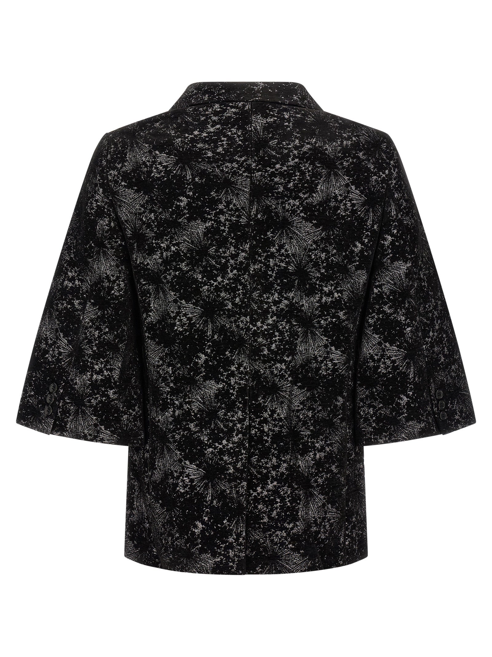 Experience the avant-garde allure of the Comme Des Garçons Black Polyester Blazer, a masterpiece of structured elegance and artistic design that redefines luxury tailoring.